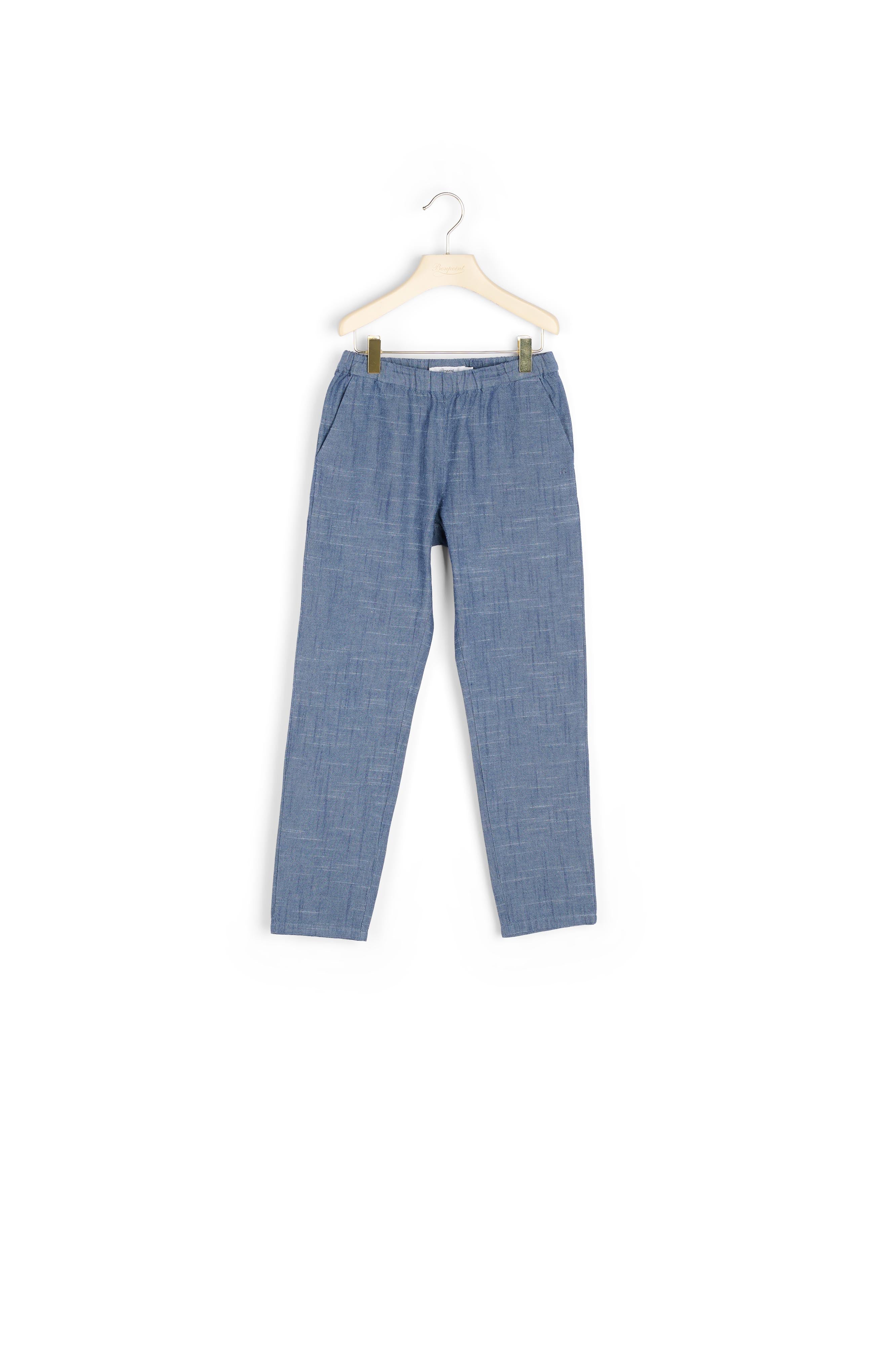 Pantalon en coton chambray - Bonpoint vintage