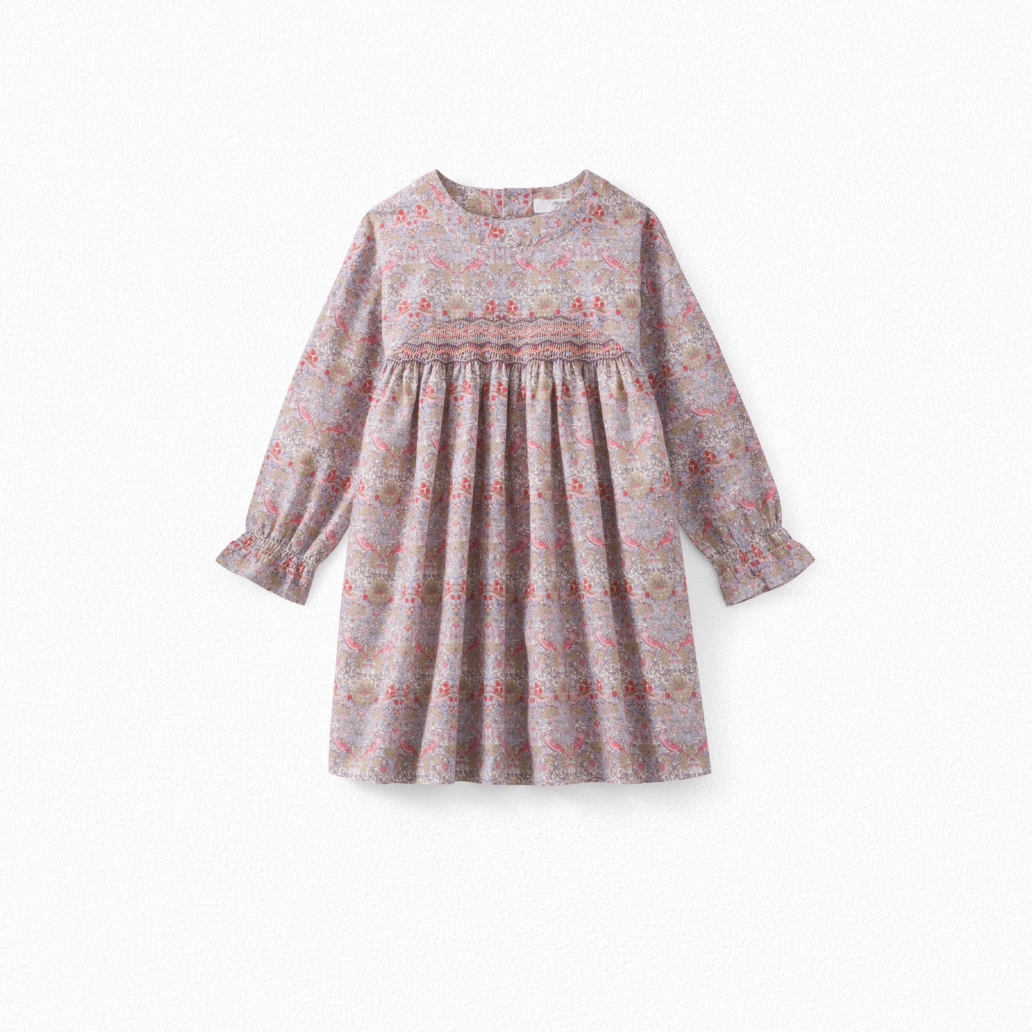 Robe en tissu Liberty et laine fille - Bonpoint vintage
