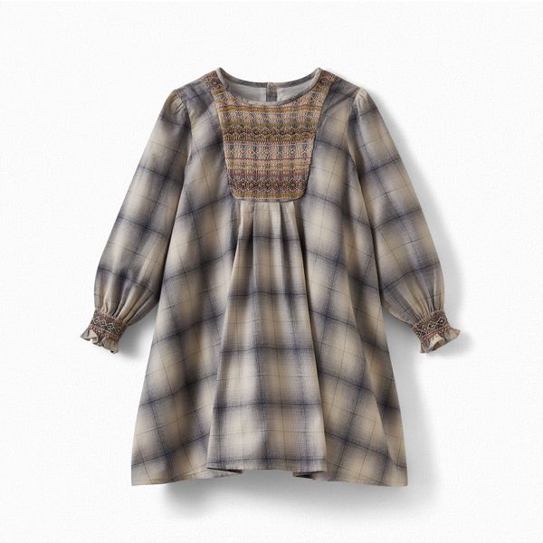 Robe à carreaux fille - Bonpoint vintage