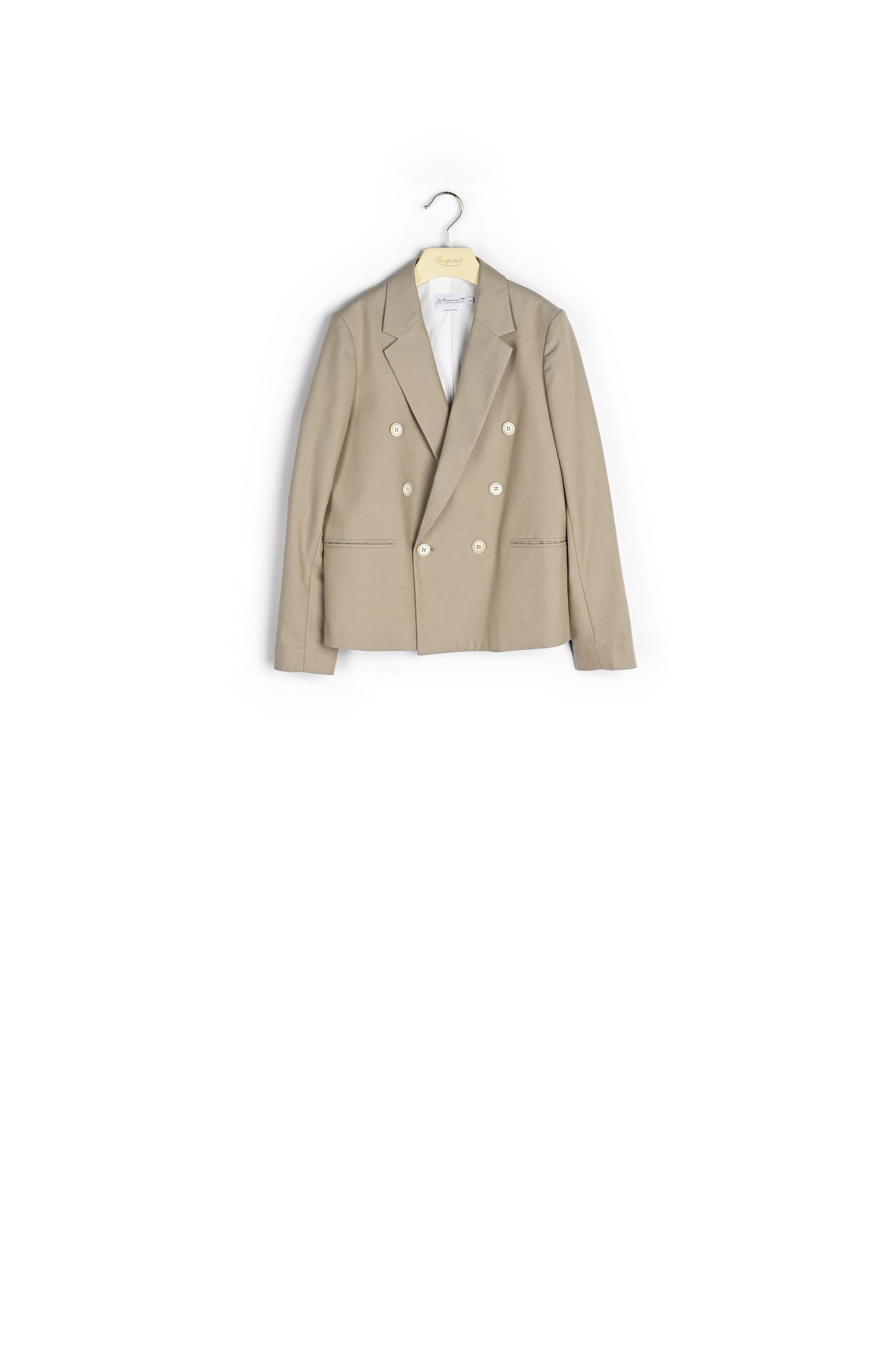 Veste en laine vierge et coton - Bonpoint vintage