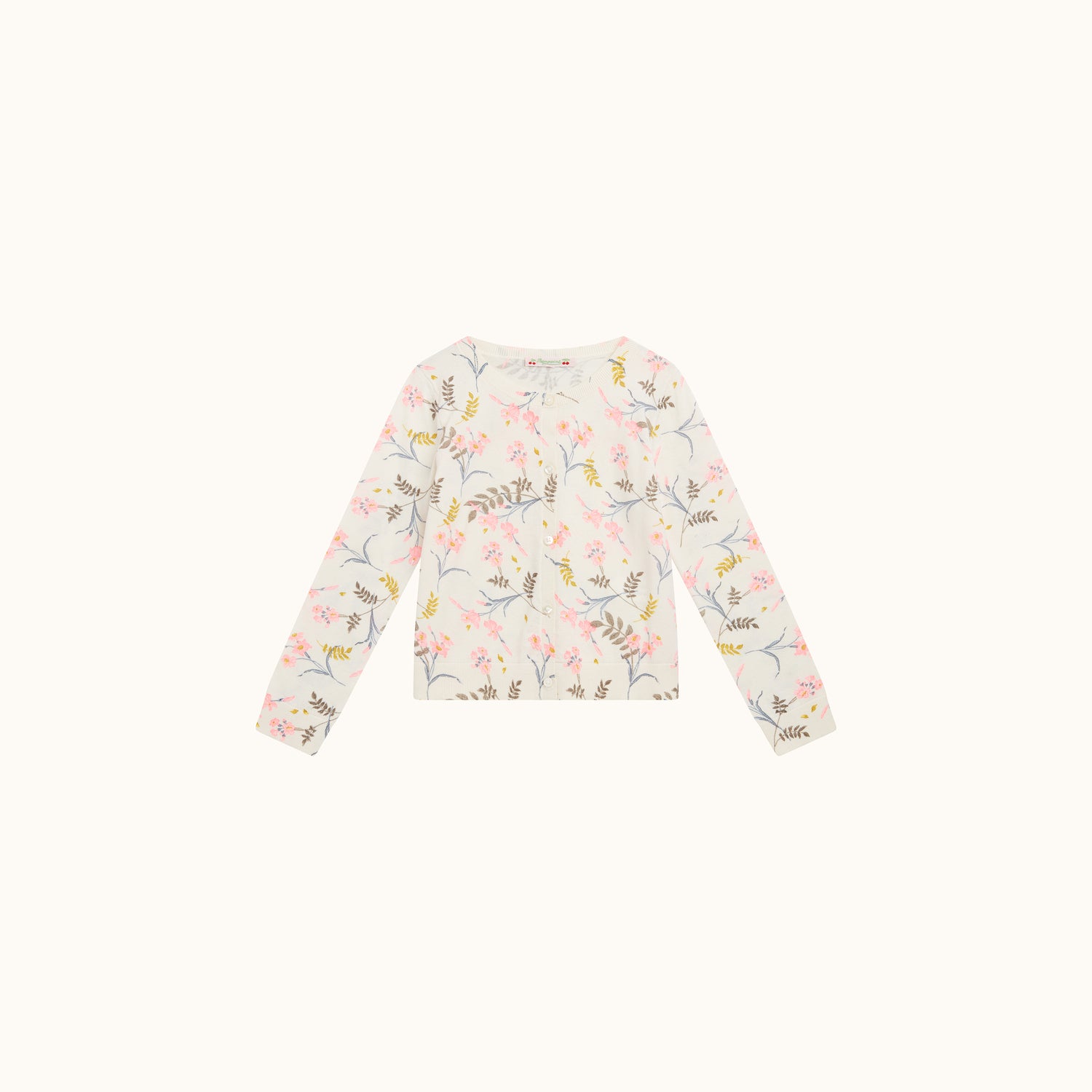 Cardigan en coton imprimé - Bonpoint vintage