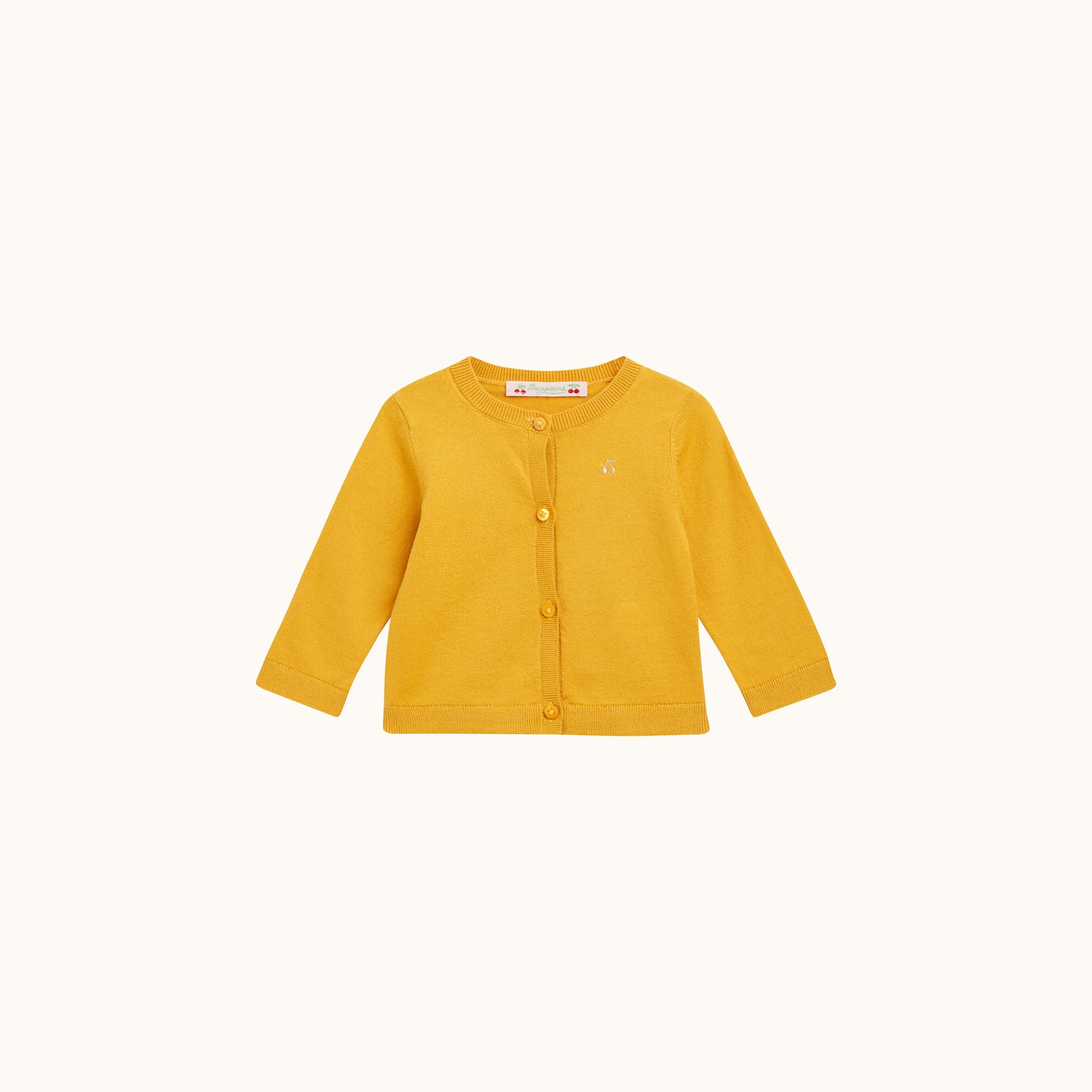 Cardigan en coton brodé - Bonpoint vintage
