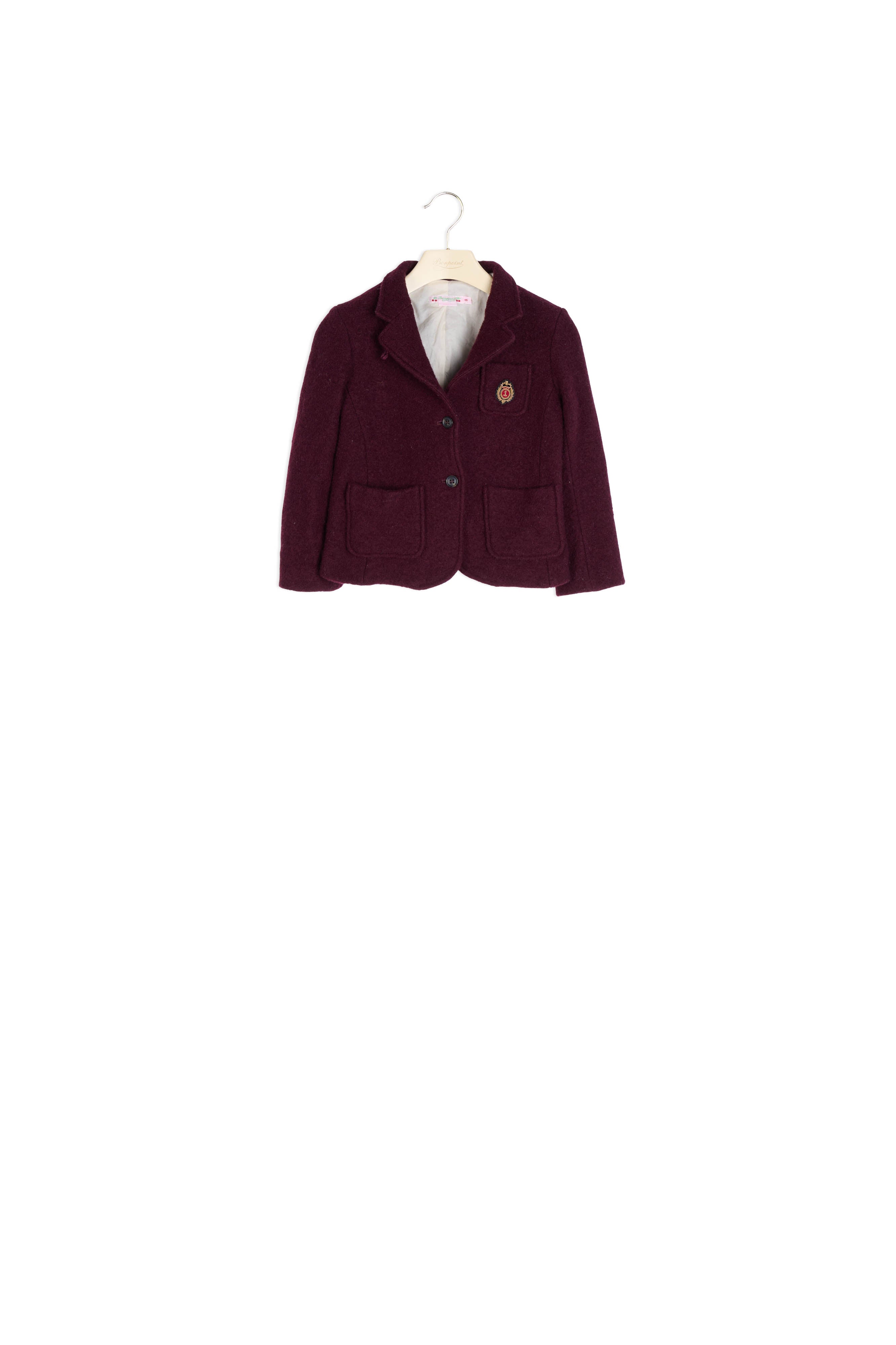 Veste avec écusson fille - Bonpoint vintage