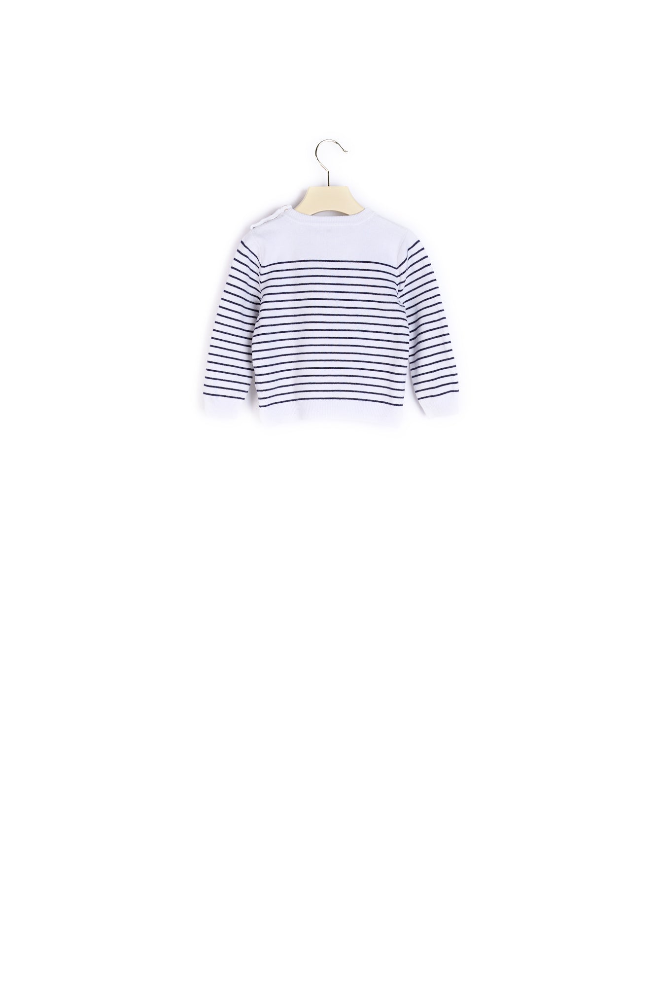 Pull marinière à pompon rayures - Bonpoint vintage