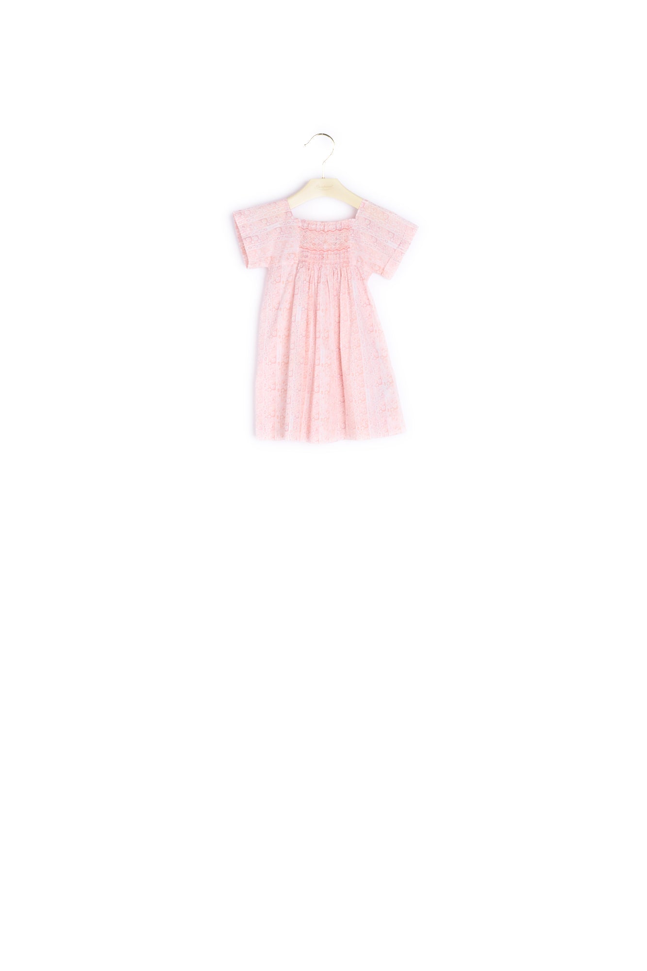 Robe smockée en tissu Liberty bébé - Bonpoint vintage