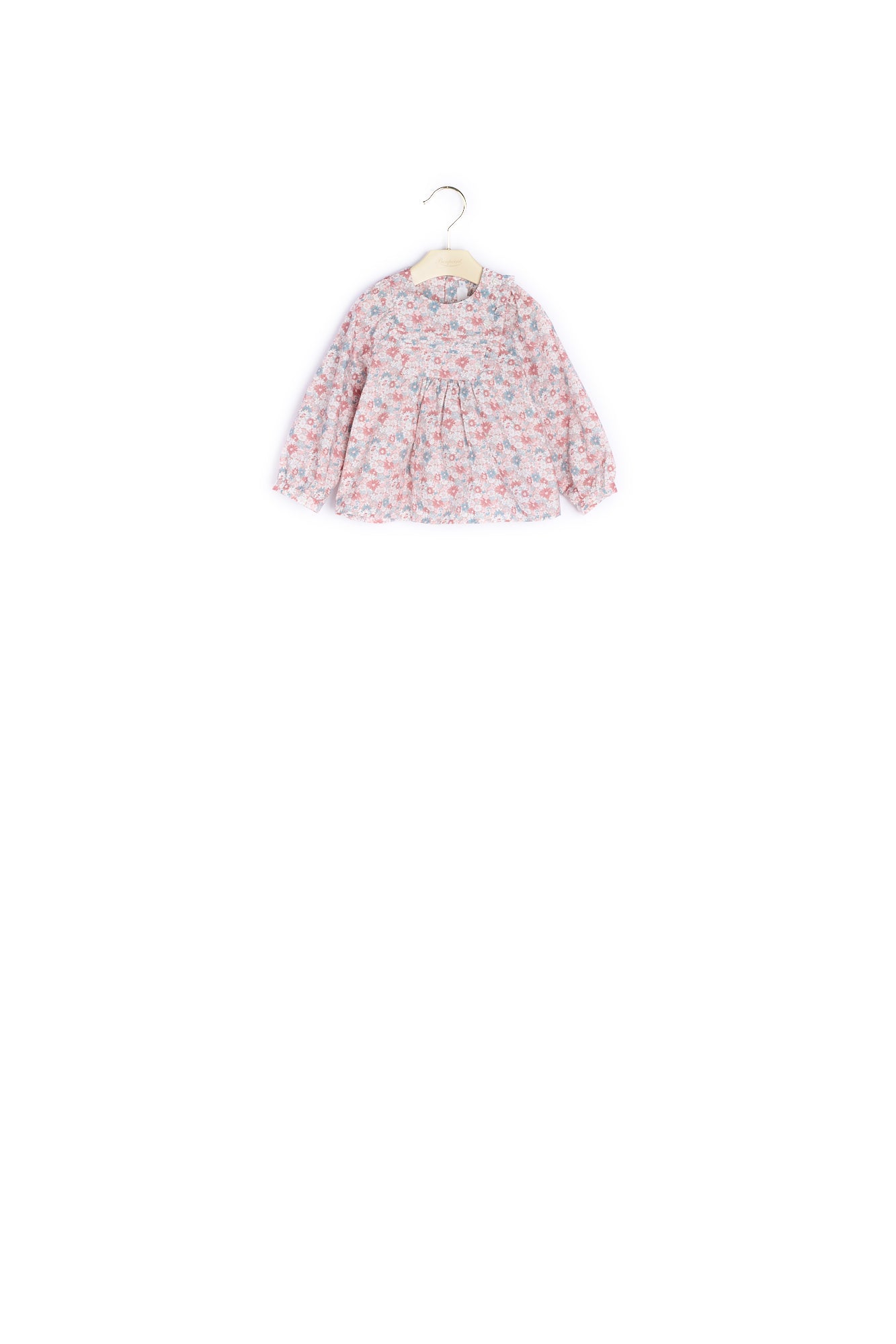 Blouse avec plastron et plis plats bébé - Bonpoint vintage
