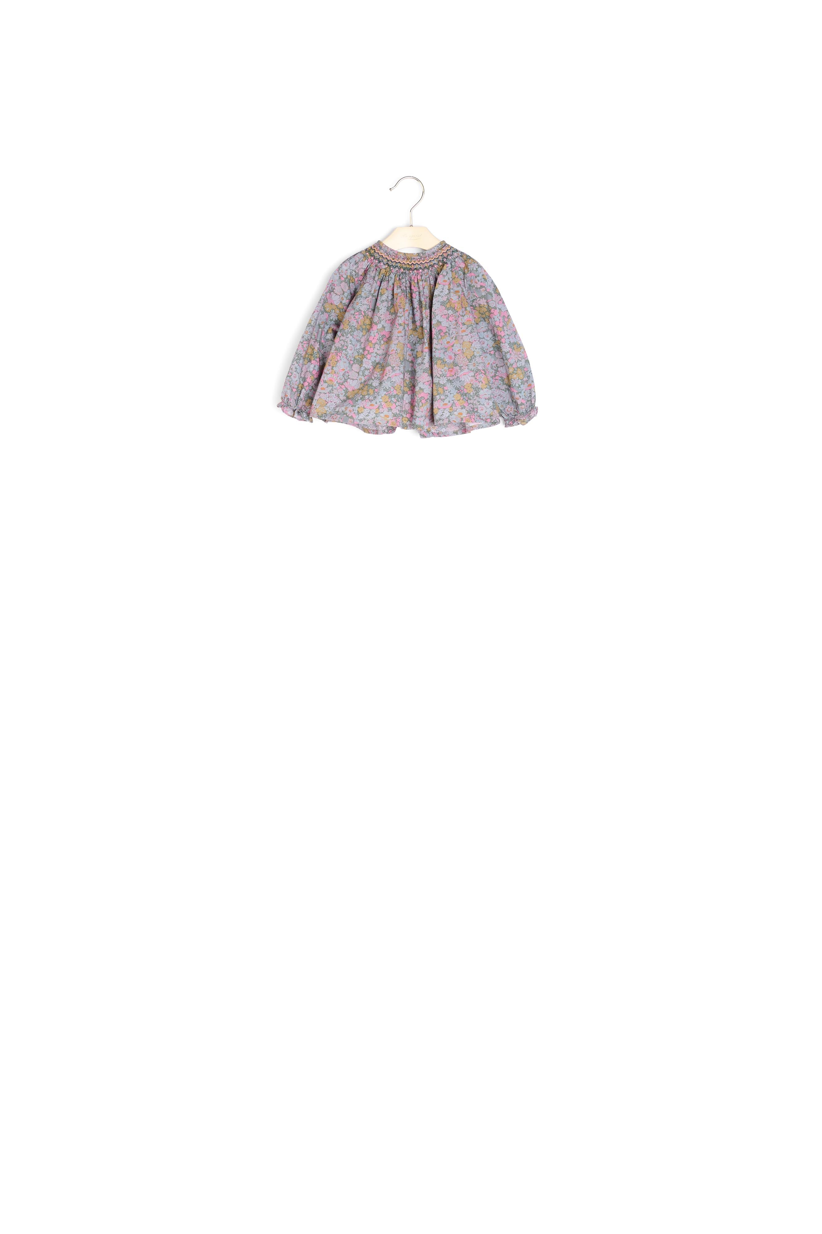 Blouse smockée Griotte - Bonpoint vintage