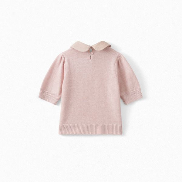 Pull à col Claudine fille - Bonpoint vintage