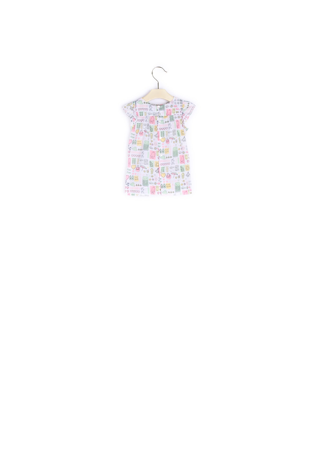 Robe en popeline imprimée - Bonpoint vintage