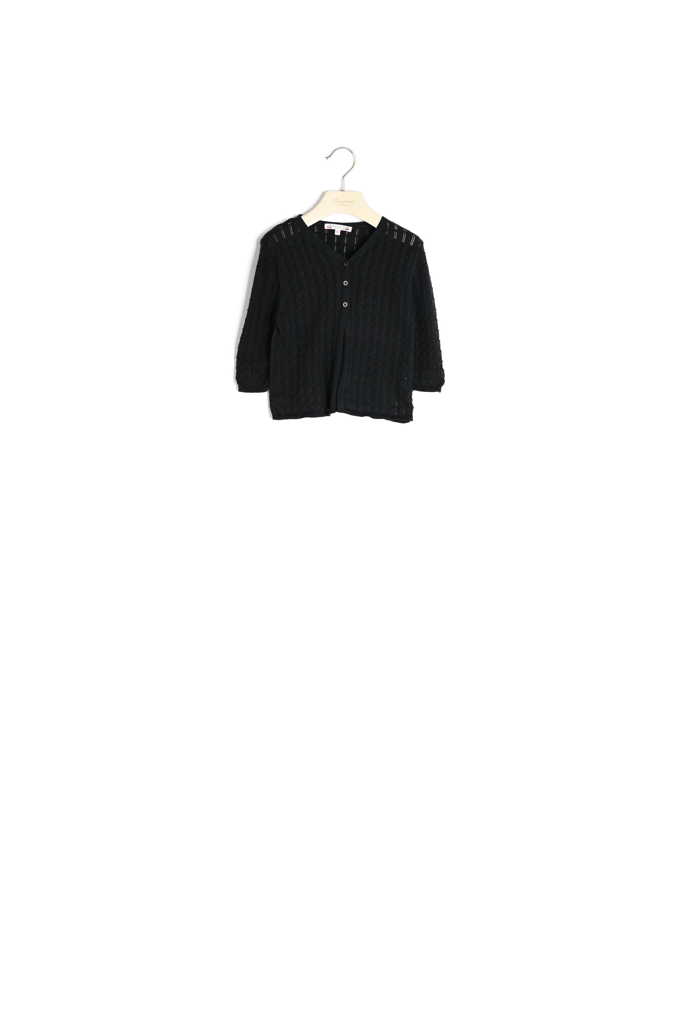 Cardigan coton ajouré - Bonpoint vintage