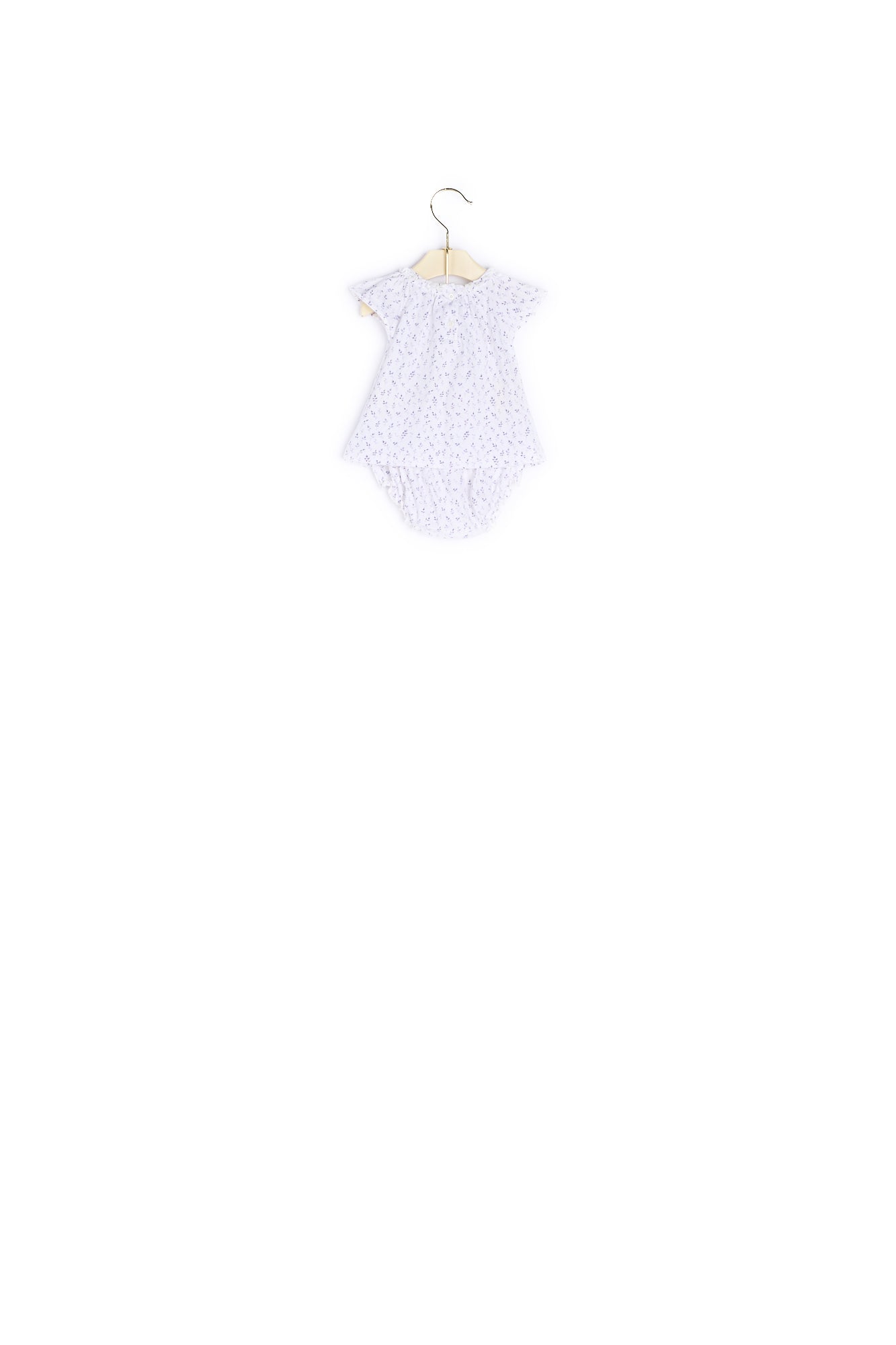 Ensemble en jersey imprimé bébé - Bonpoint vintage
