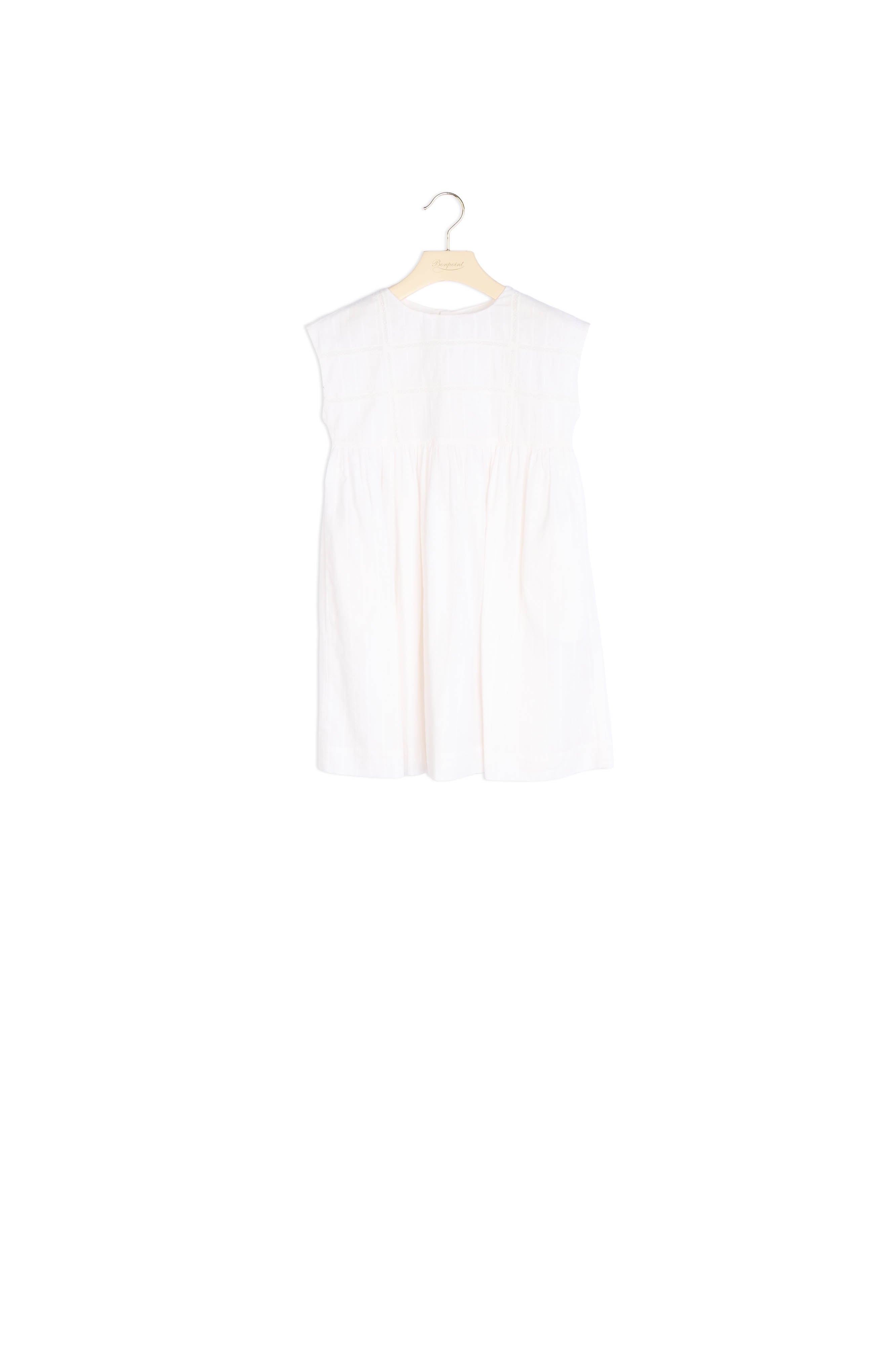 Robe en coton et dentelle - Bonpoint vintage