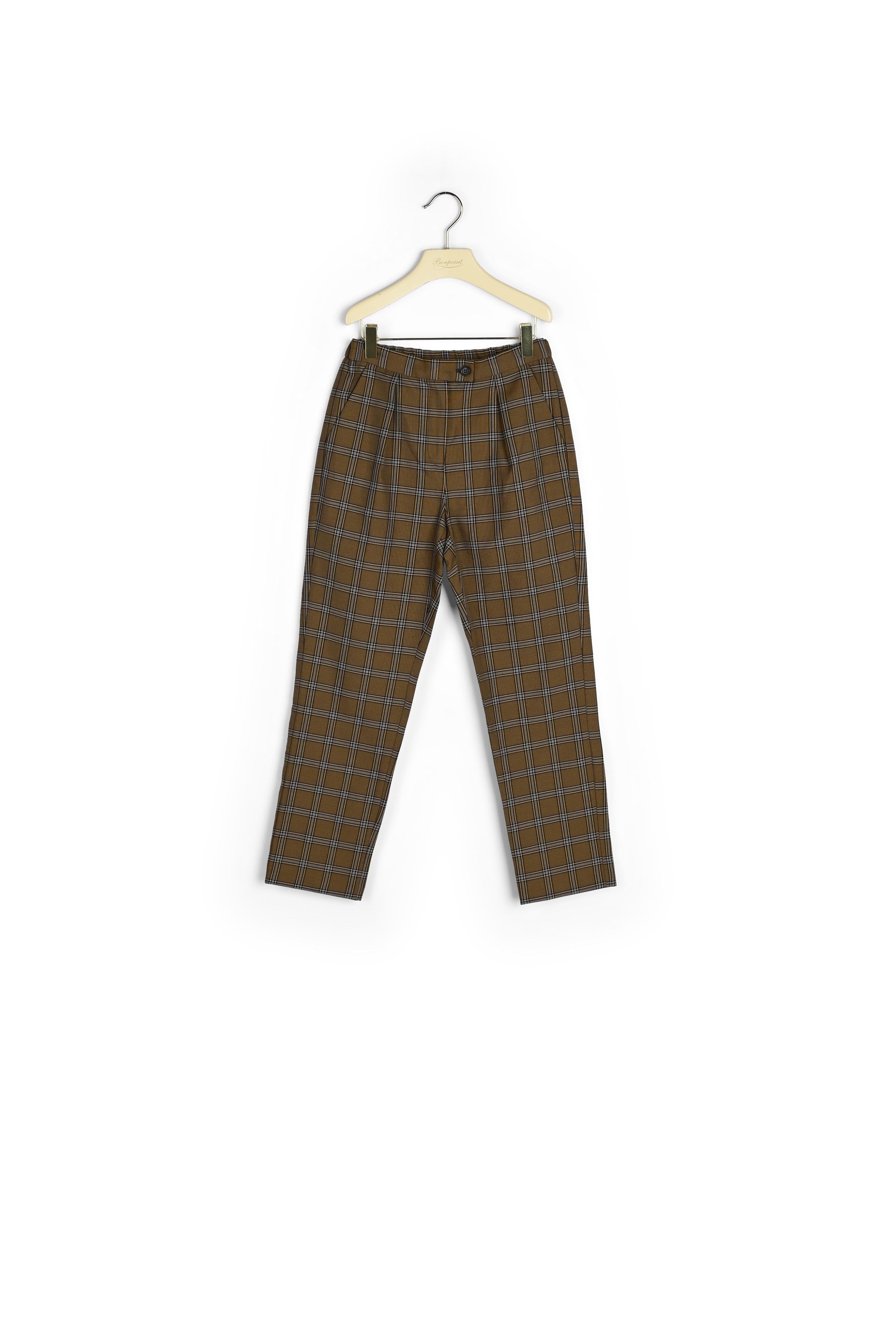Pantalon à carreaux carreaux - Bonpoint vintage