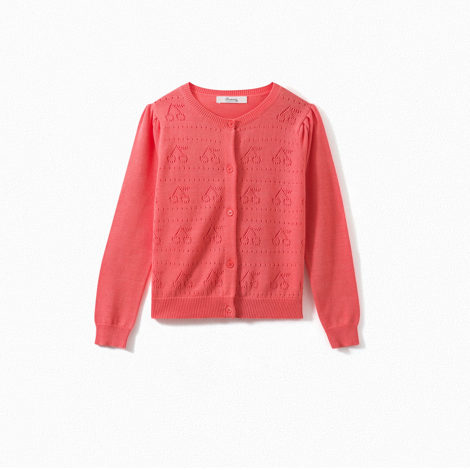 Cardigan en coton ajouré - Bonpoint vintage