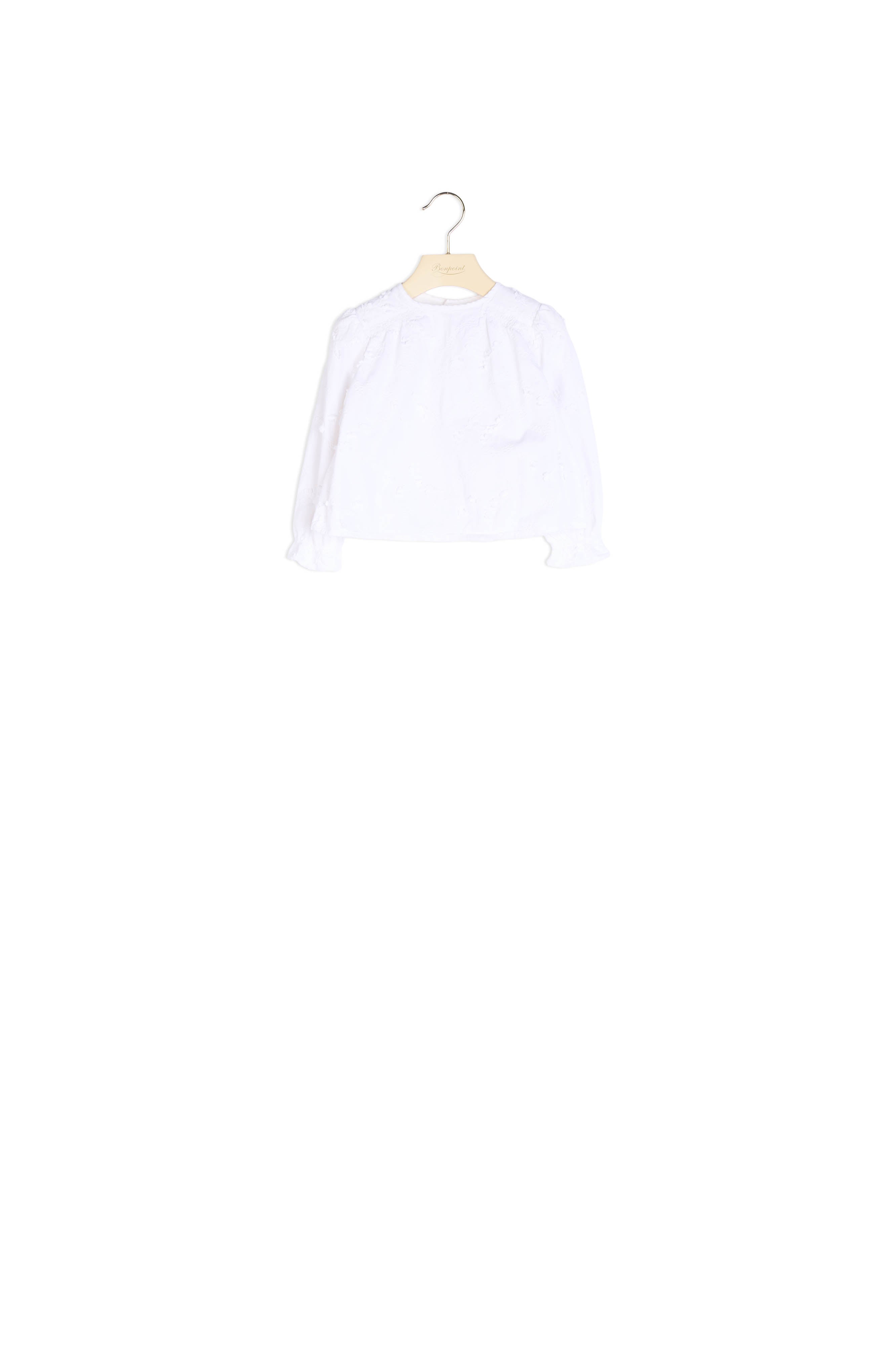 Blouse twill brodé - Bonpoint vintage