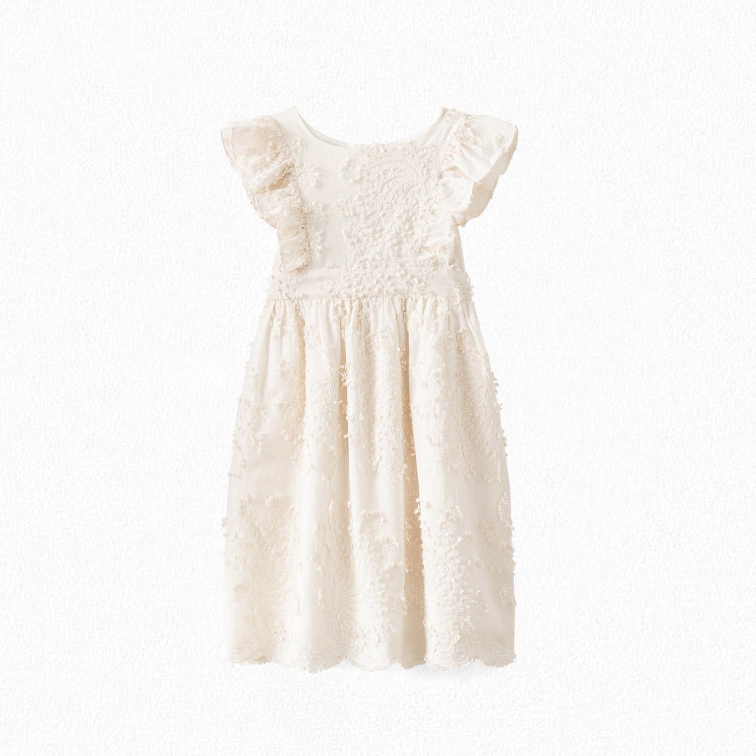 Robe en popeline brodée - Bonpoint vintage
