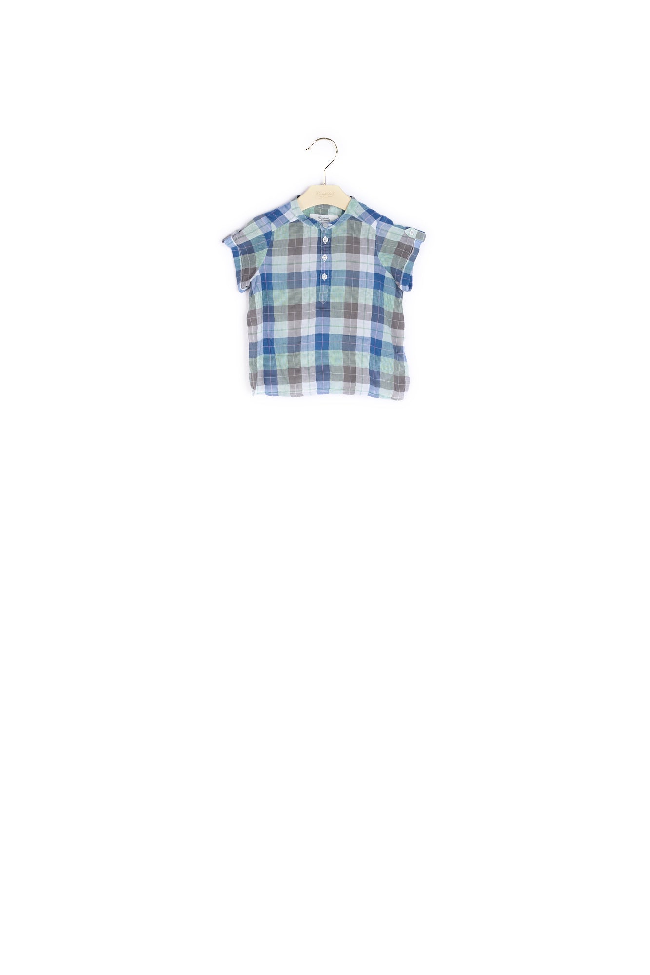 Chemise à carreaux bébé - Bonpoint vintage