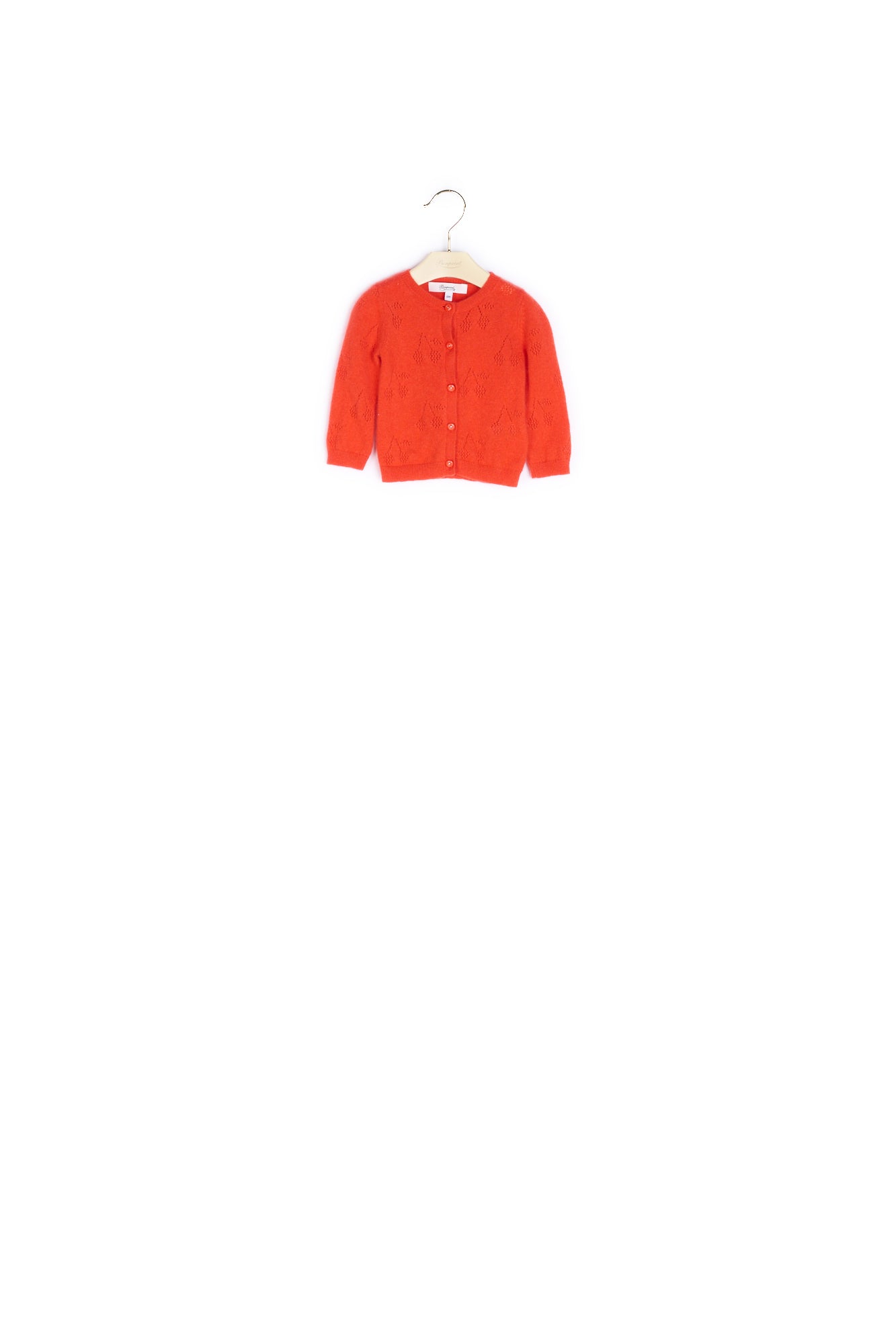 Cardigan Cerise Ajourée - Bonpoint vintage