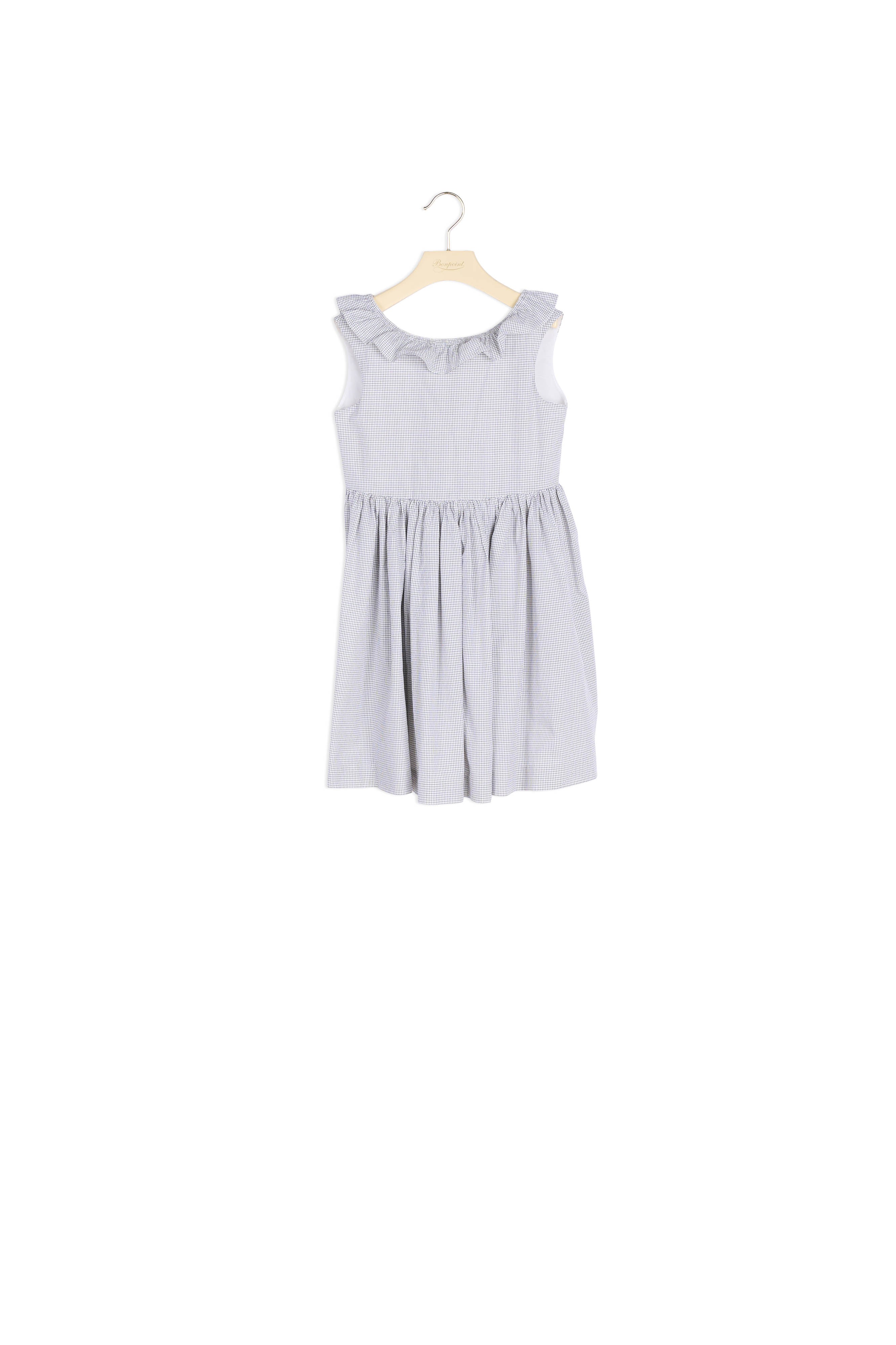Robe avec volant carreaux - Bonpoint vintage