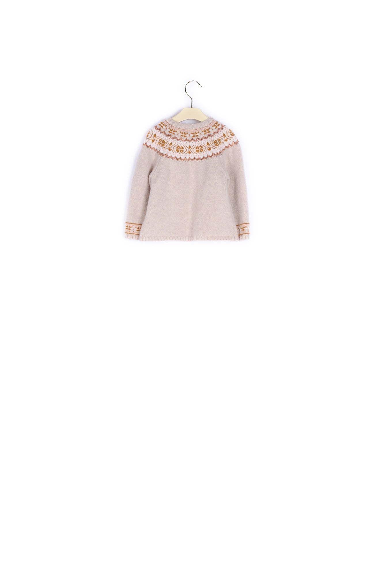 Pull en mérinos à intarsia - Bonpoint vintage