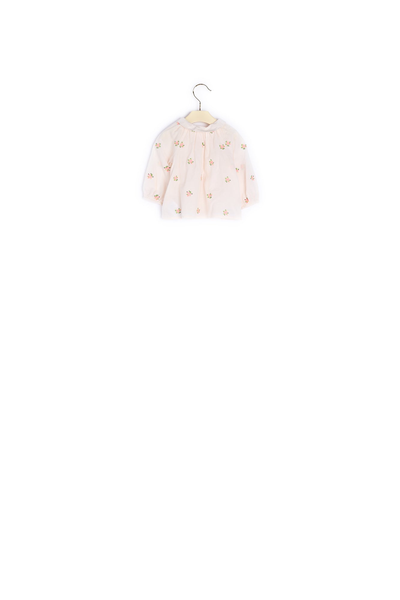 Blouse en voile de coton brodé bébé - Bonpoint vintage