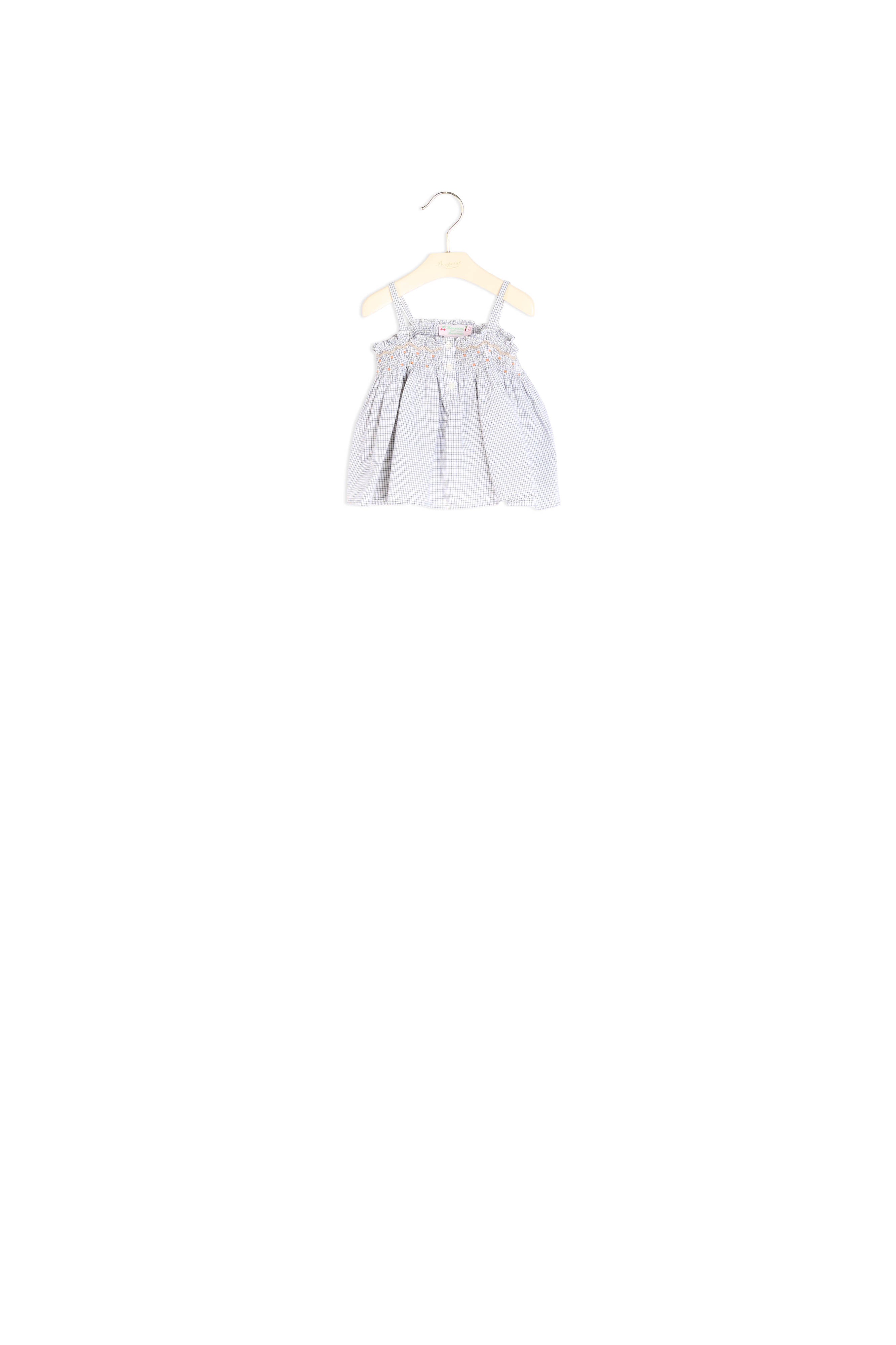 Blouse smockée et brodée main - Bonpoint vintage