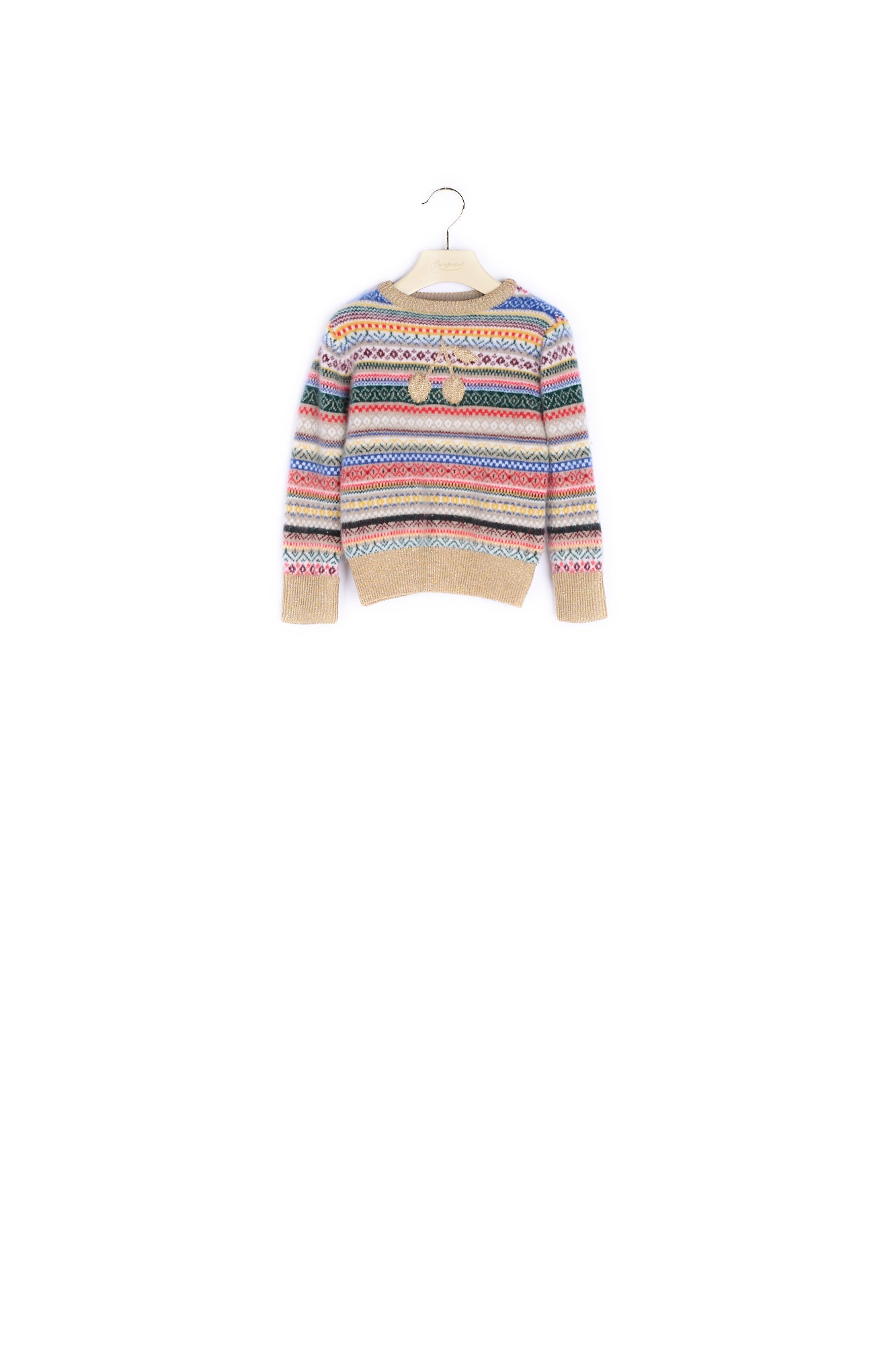 Pull fille en jacquard - Bonpoint vintage