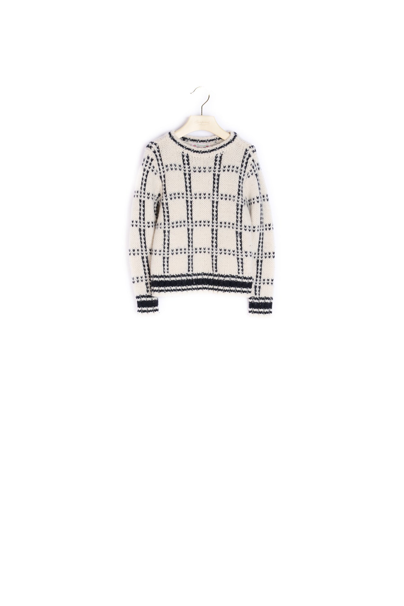 Pull Jacquard Carreaux - Bonpoint vintage
