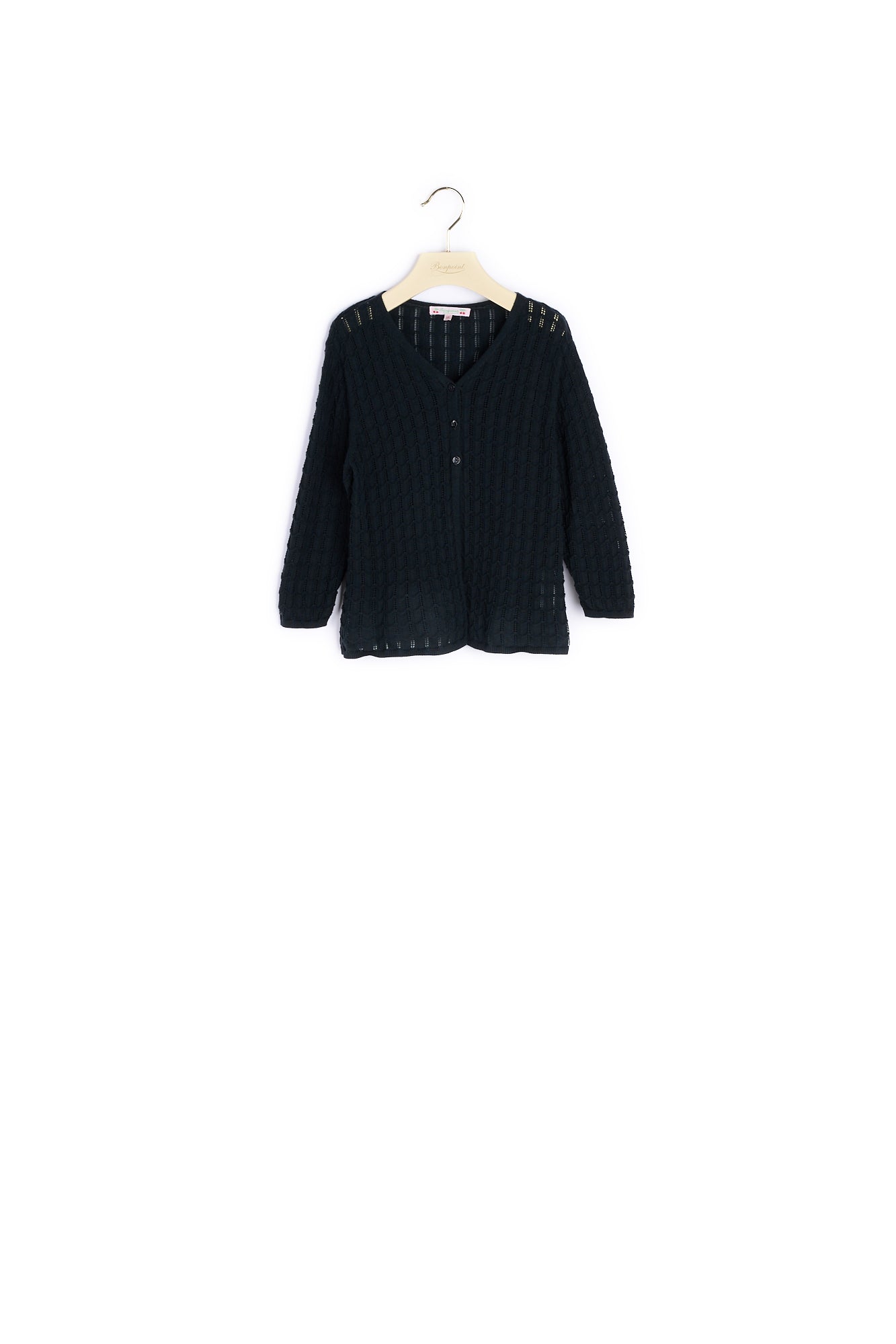 Cardigan coton ajouré fille - Bonpoint vintage