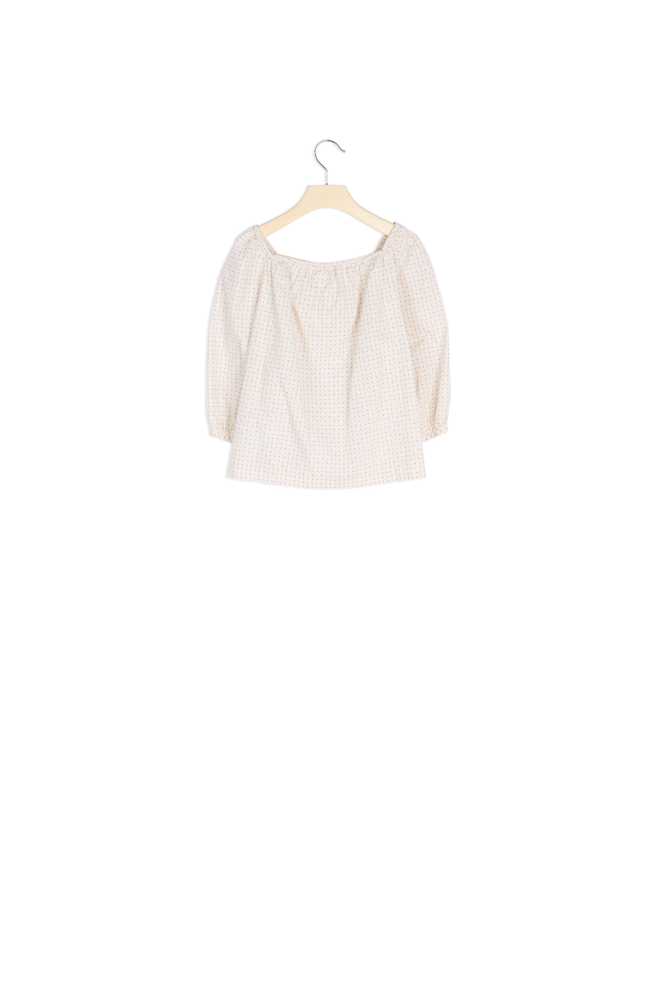 Blouse en voile de coton imprimé - Bonpoint vintage