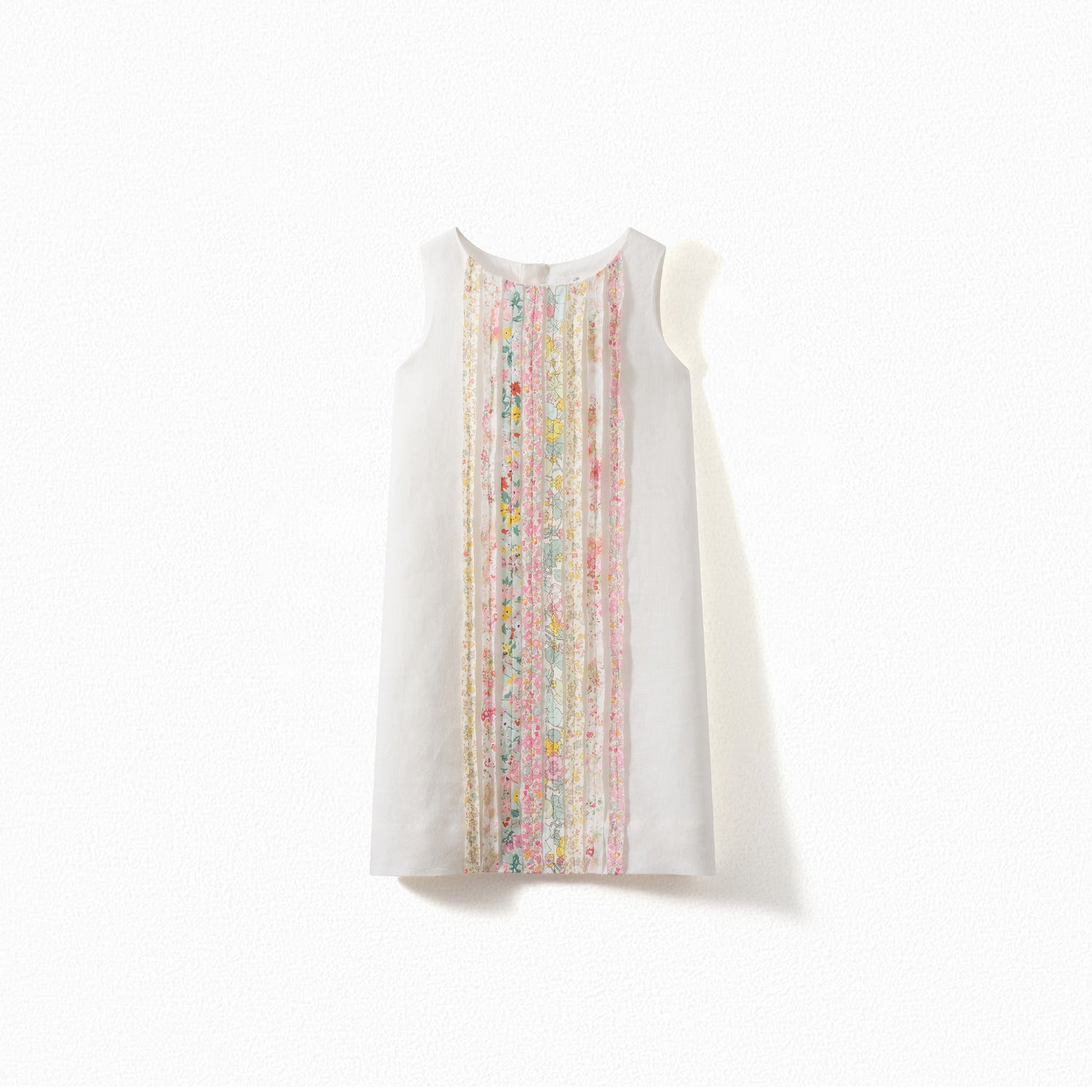Robe en lin et tissu Liberty - Bonpoint vintage