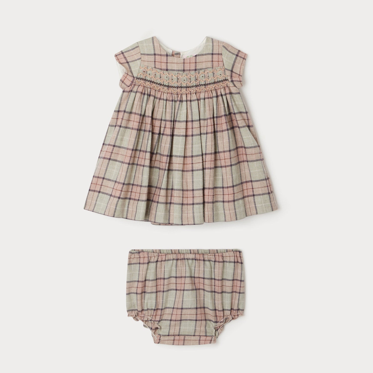 Robe habillée smockée Maruska - Bonpoint vintage