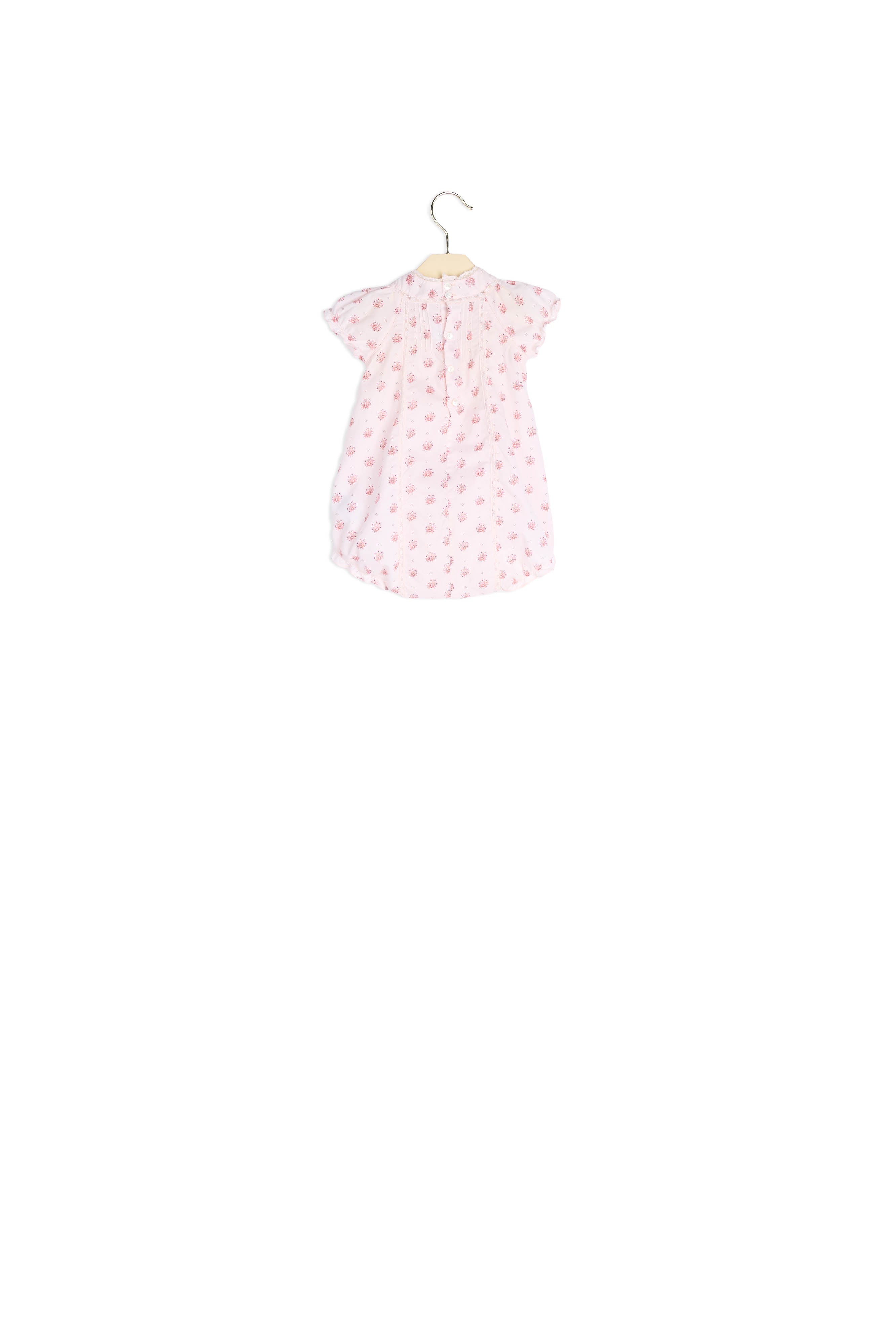 Combinaison avec dentelle de Calais bébé - Bonpoint vintage