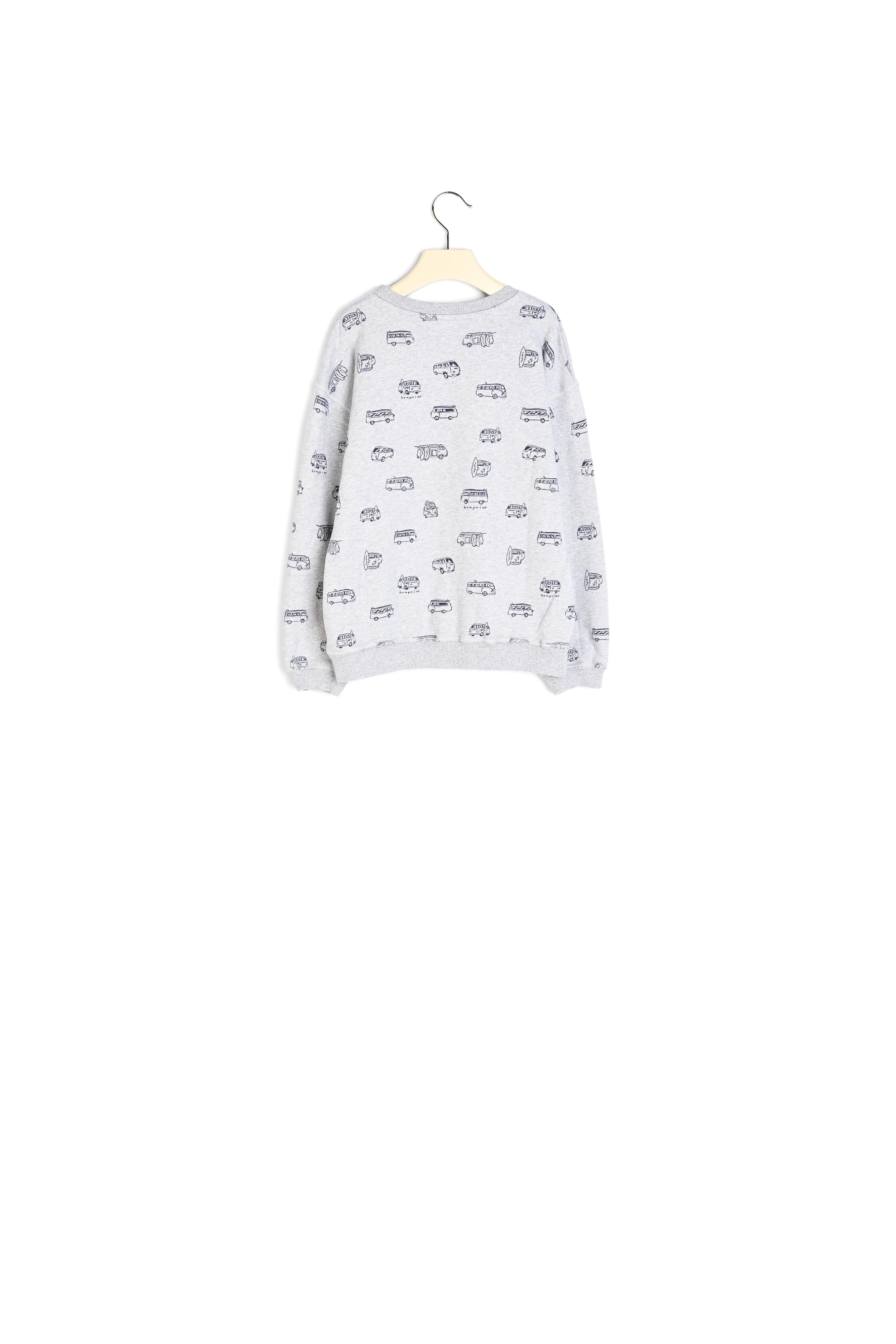 Sweat-shirt en molleton imprimé - Bonpoint vintage