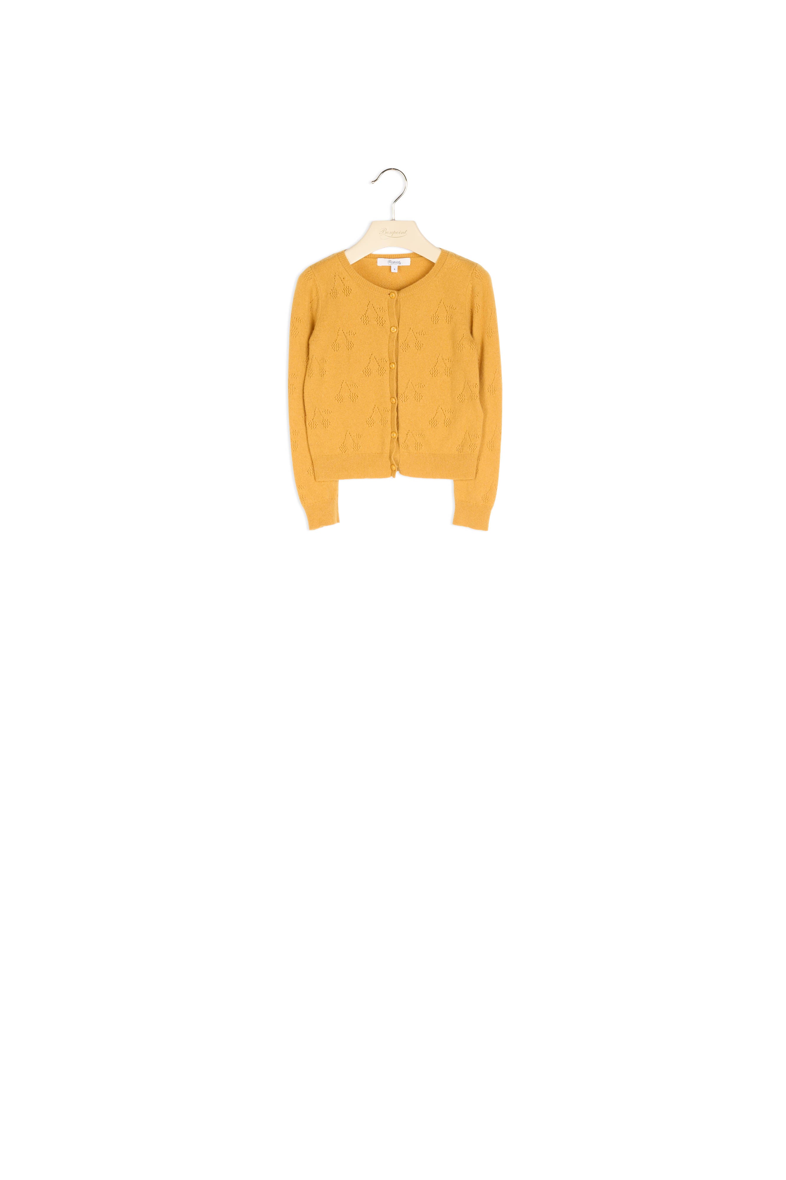 Cardigan en cachemire ajouré - Bonpoint vintage