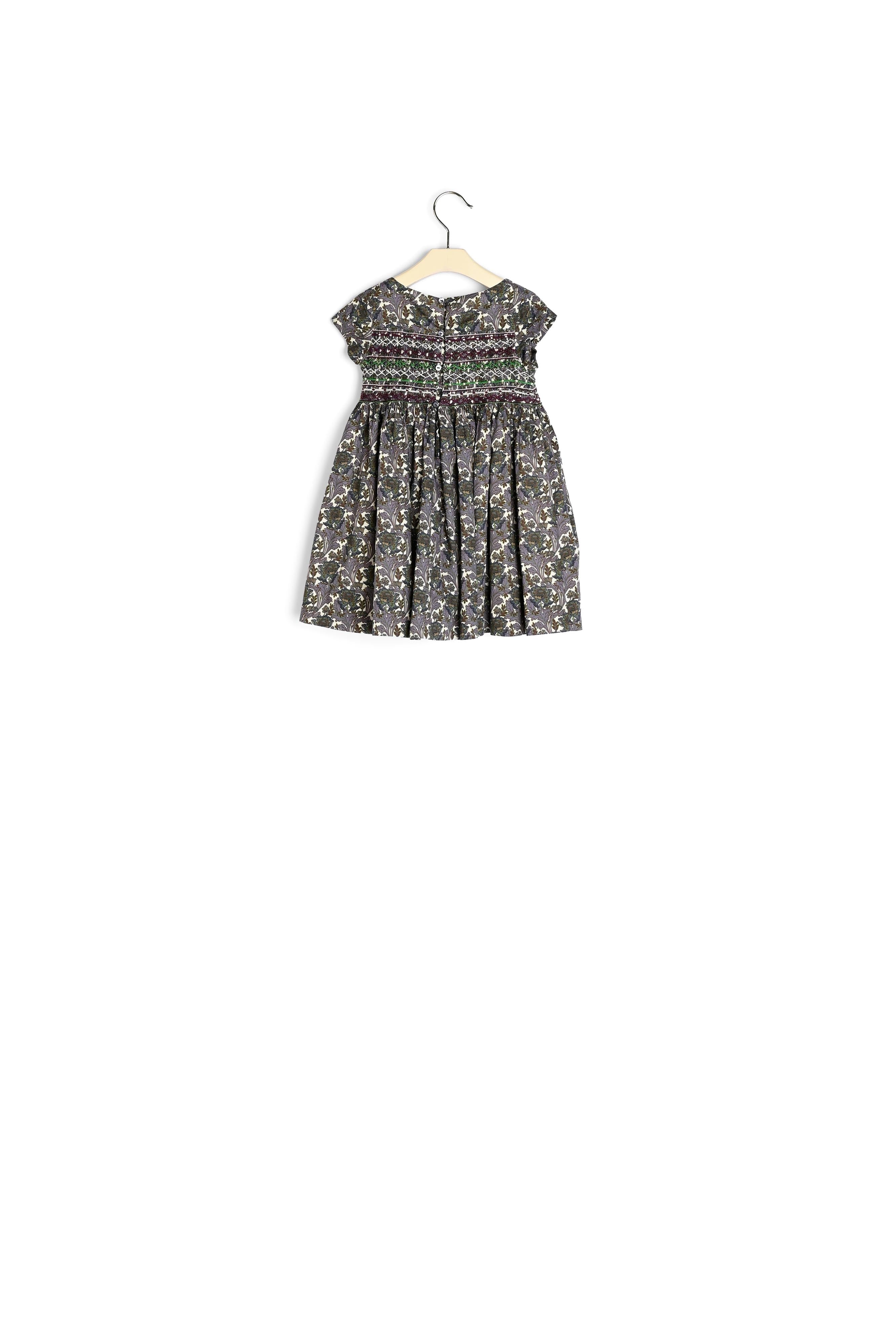 Robe smockée en tissu Liberty - Bonpoint vintage