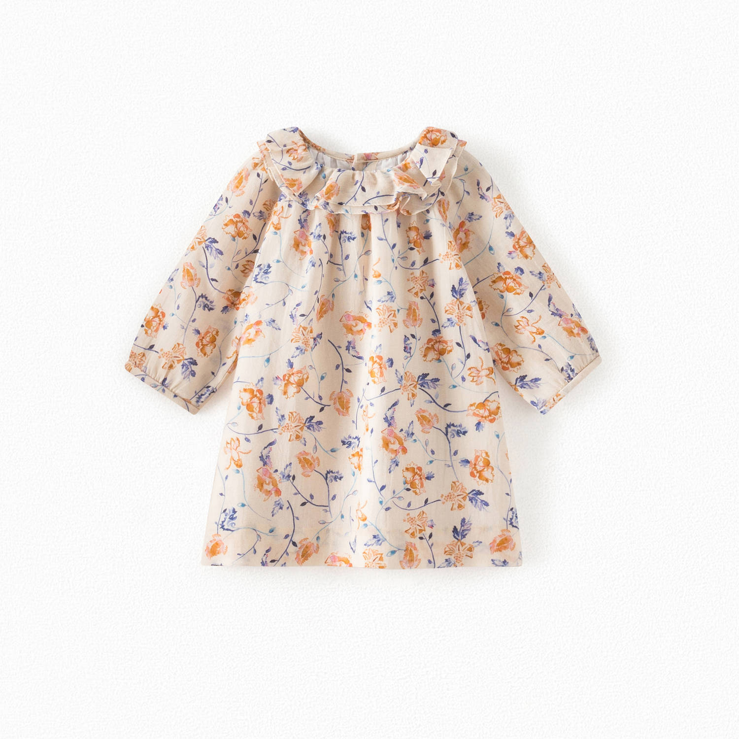 Robe à col volanté bébé - Bonpoint vintage
