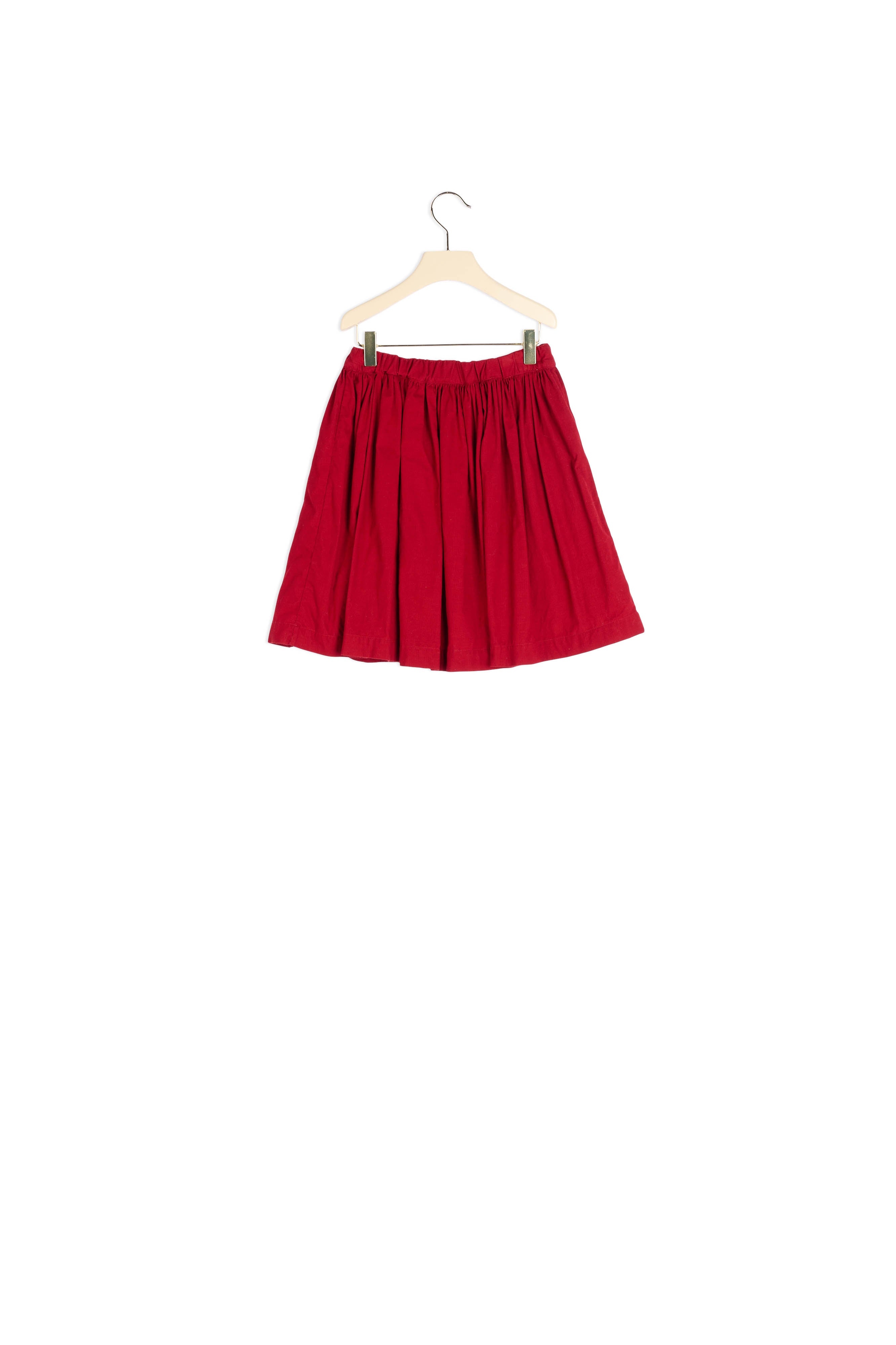 Jupe courte ample fille en velours milleplumes - Bonpoint vintage