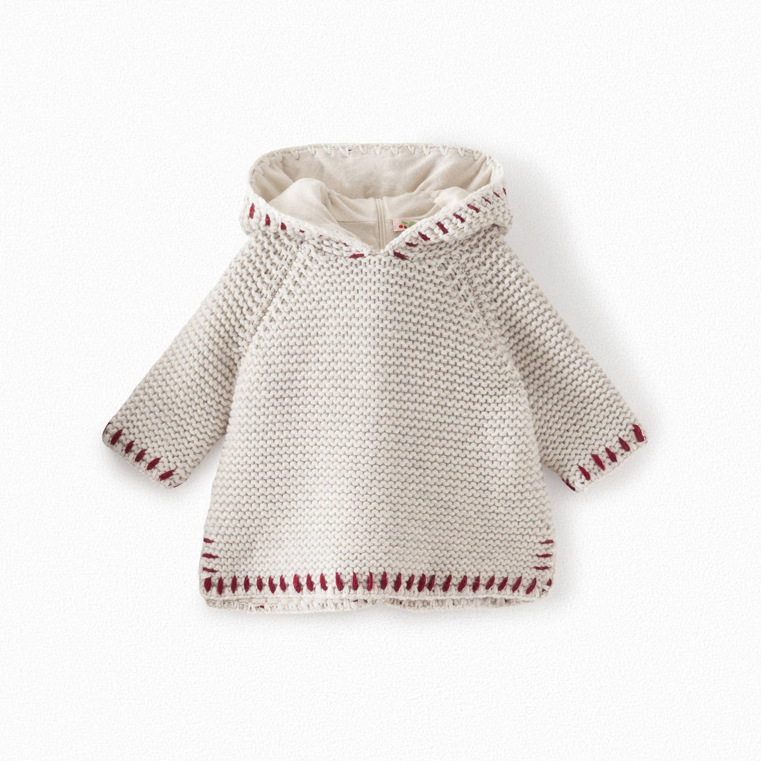 Burnou avec broderies - Bonpoint vintage