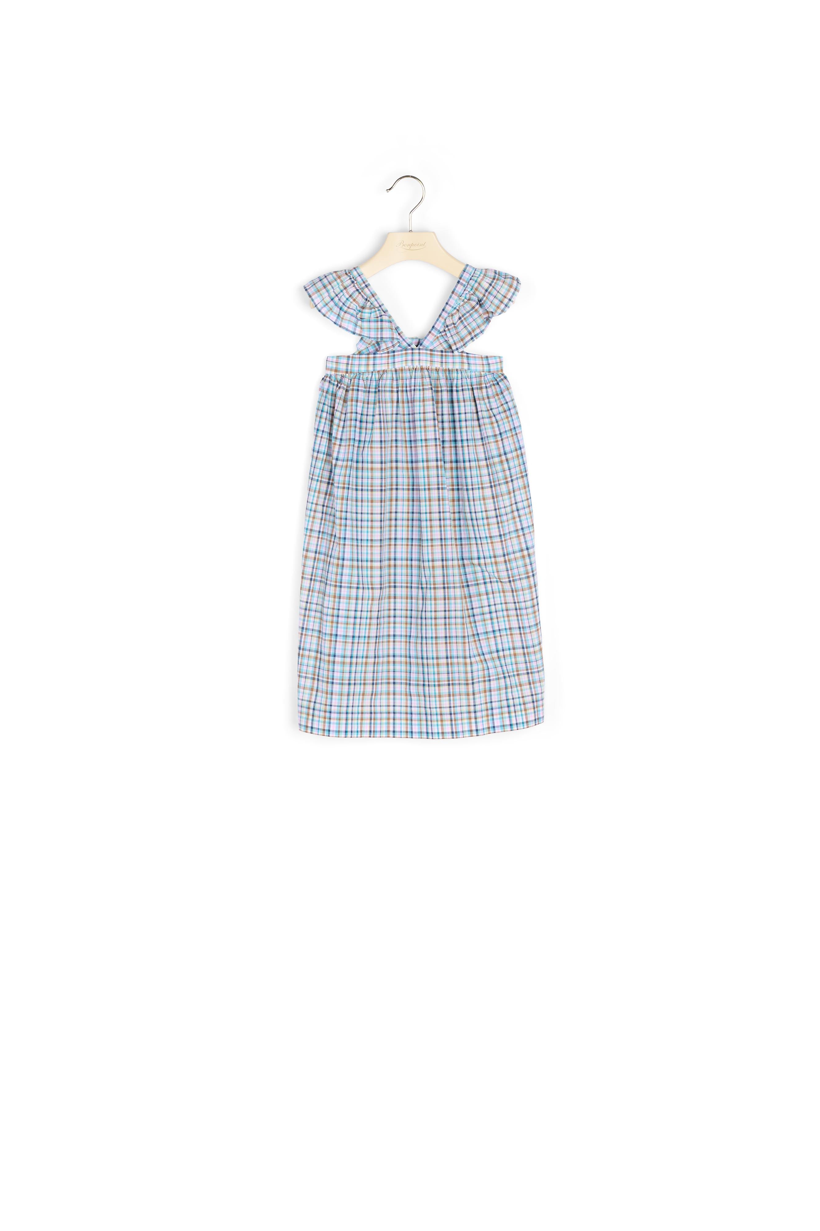 Robe à bretelles volantées - Bonpoint vintage
