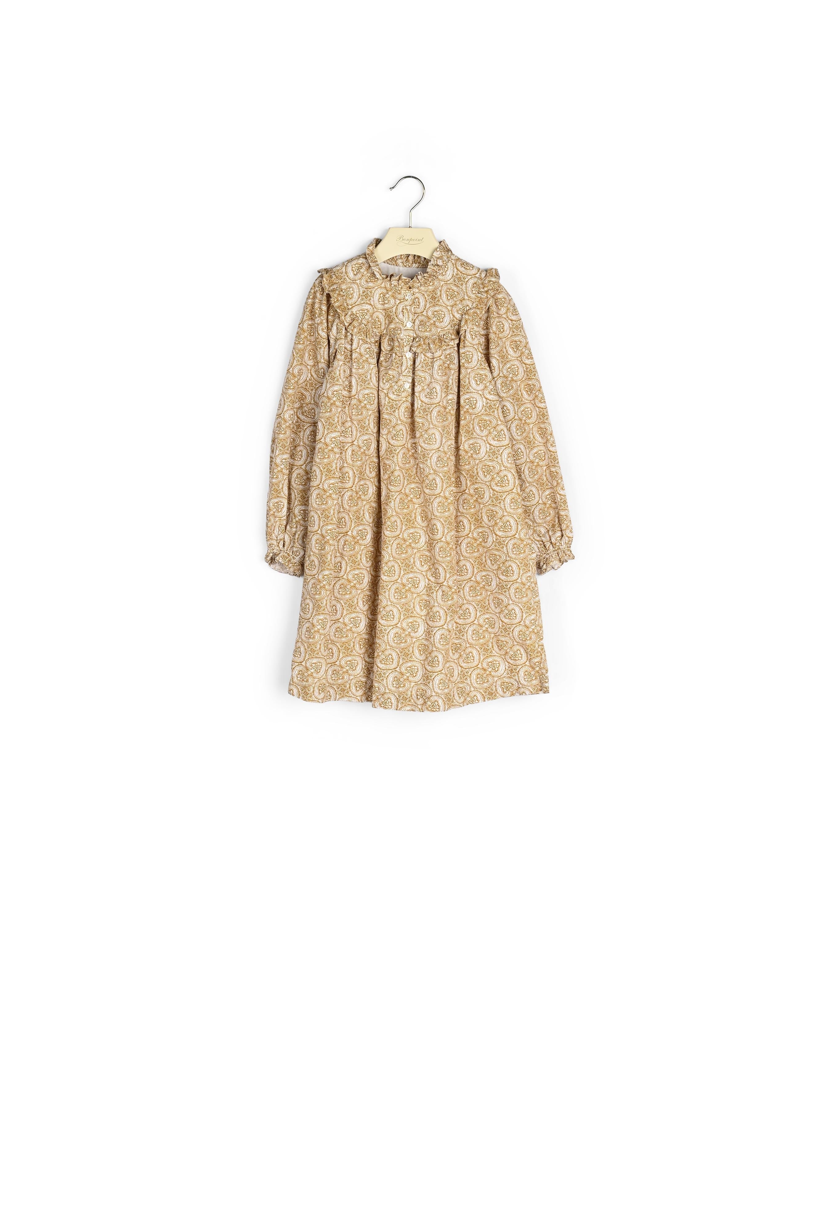 Robe imprimée à volants imprimé - Bonpoint vintage