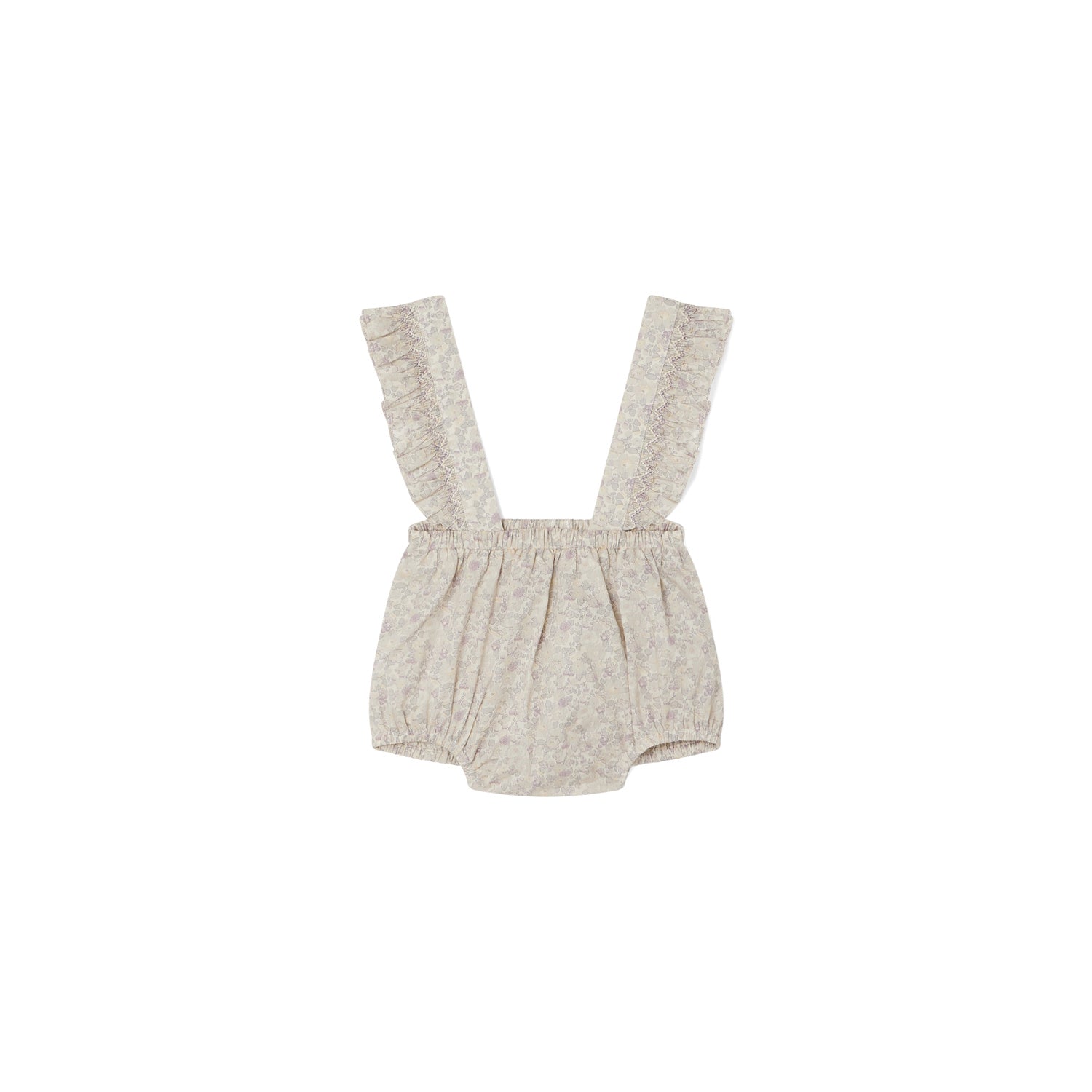 Bloomer avec bretelles smockées bébé - Bonpoint vintage