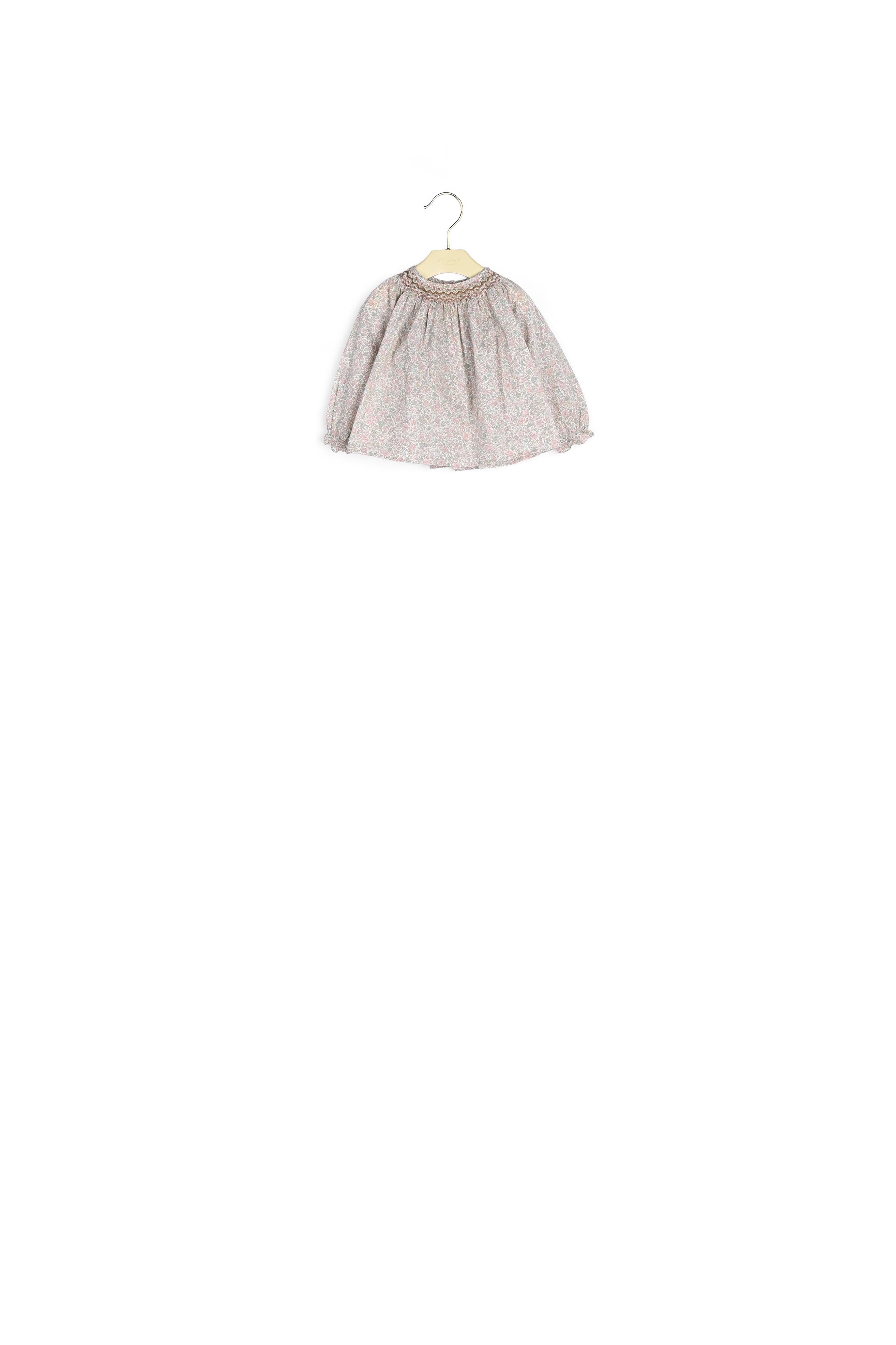 Blouse smockée Griotte - Bonpoint vintage