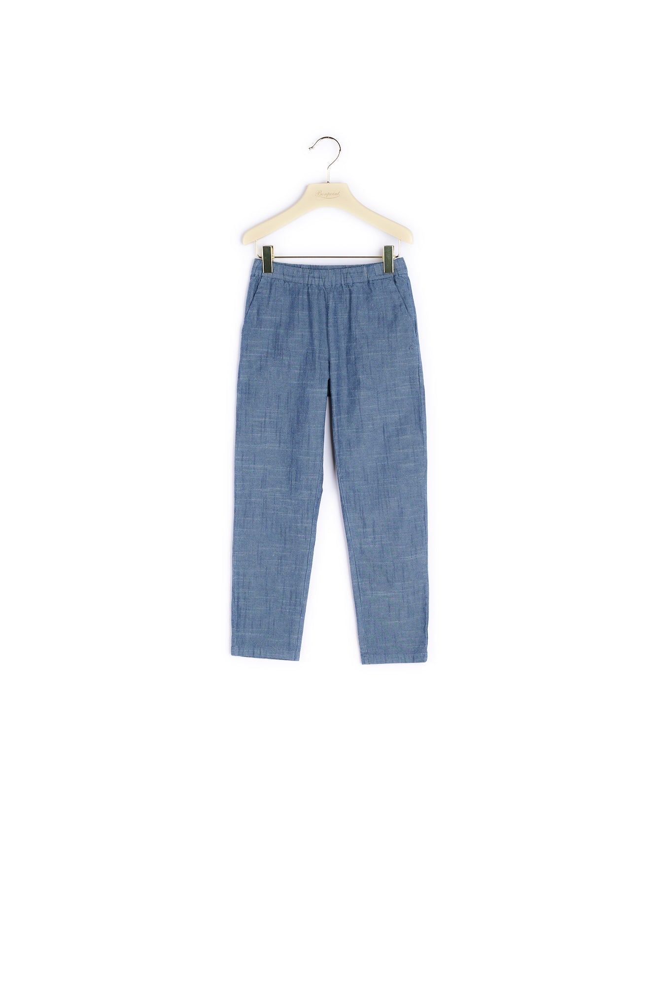 Pantalon en coton chambray fille - Bonpoint vintage