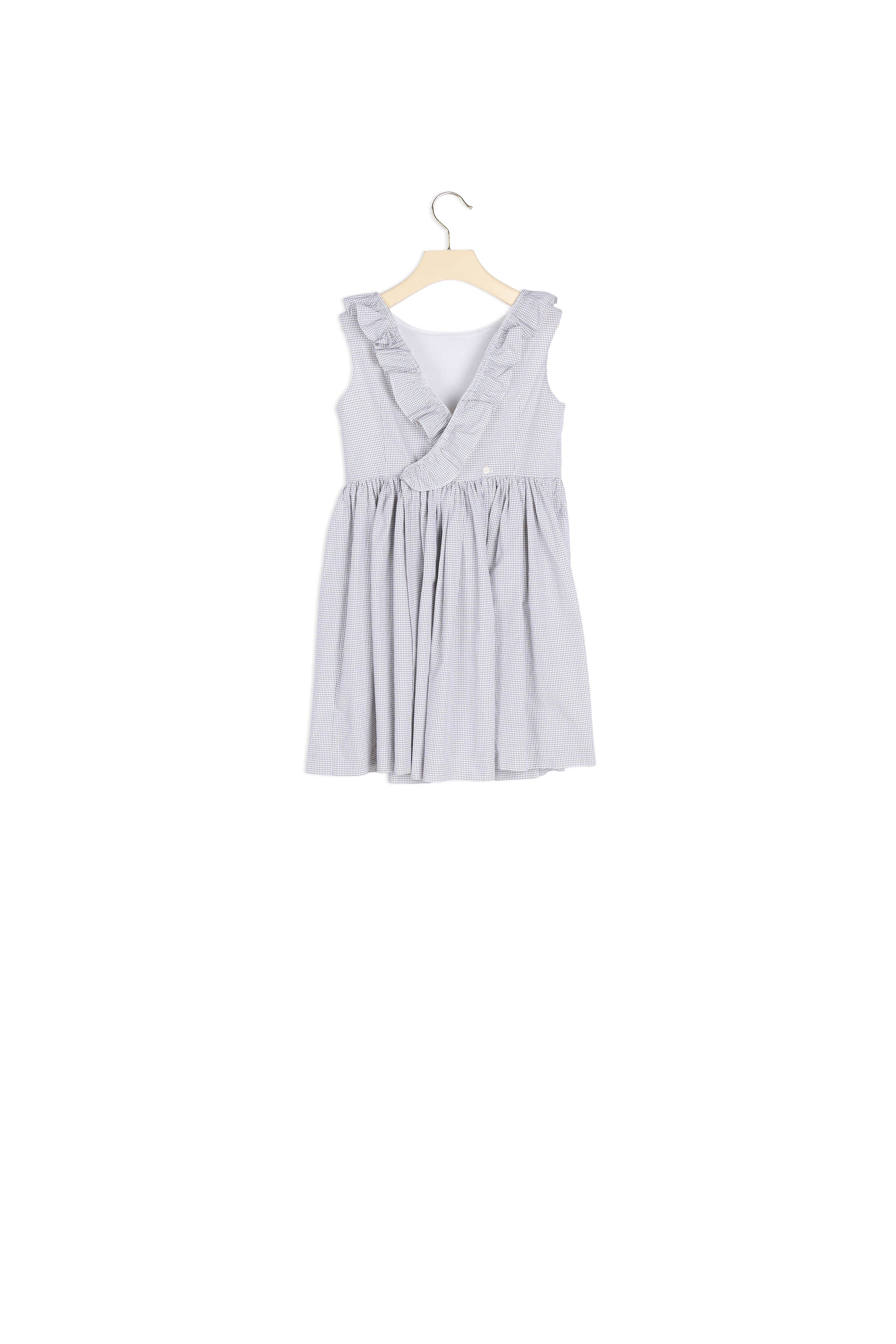 Robe avec volant carreaux - Bonpoint vintage