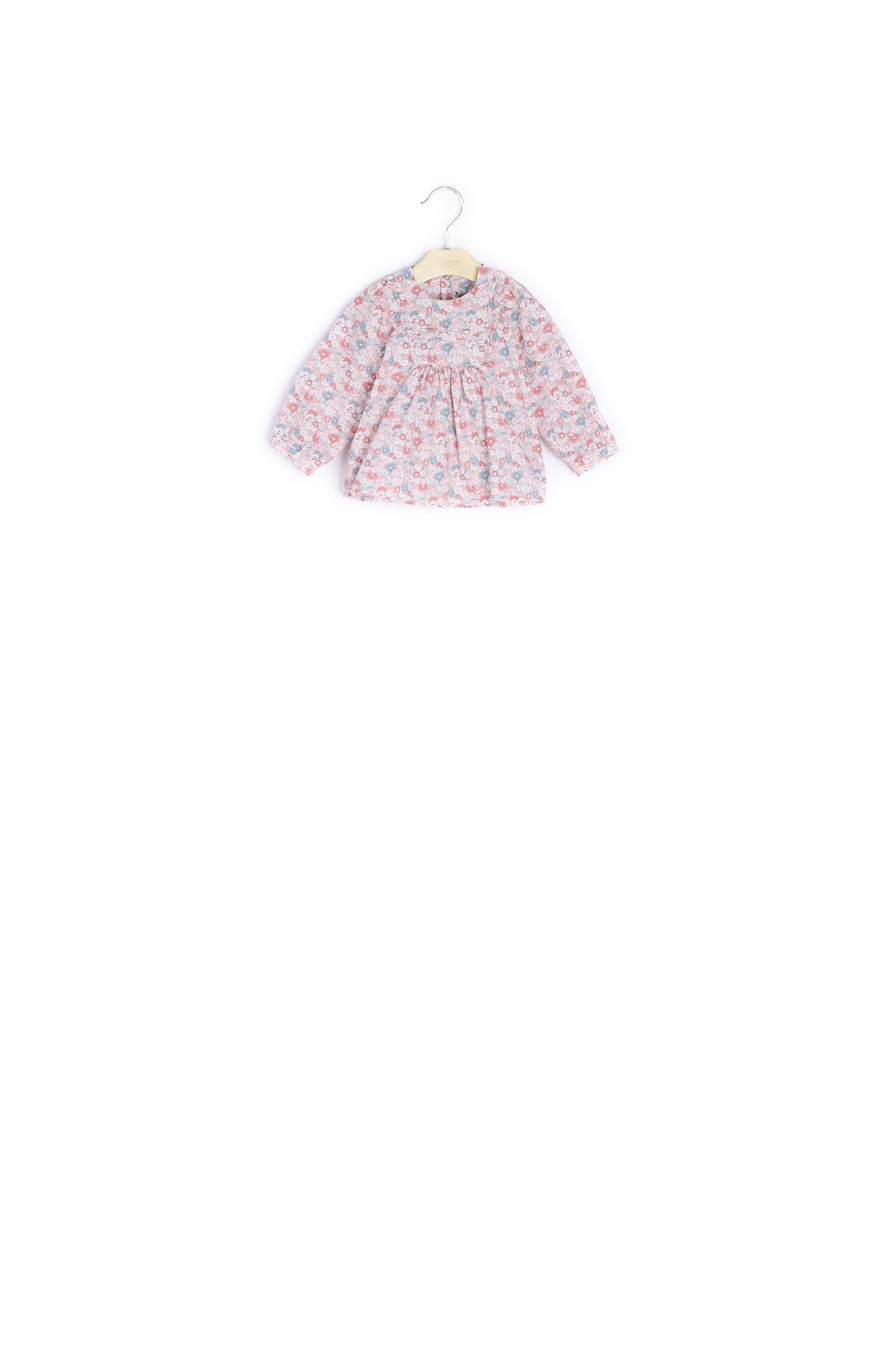 Blouse avec plastron et plis plats bébé - Bonpoint vintage