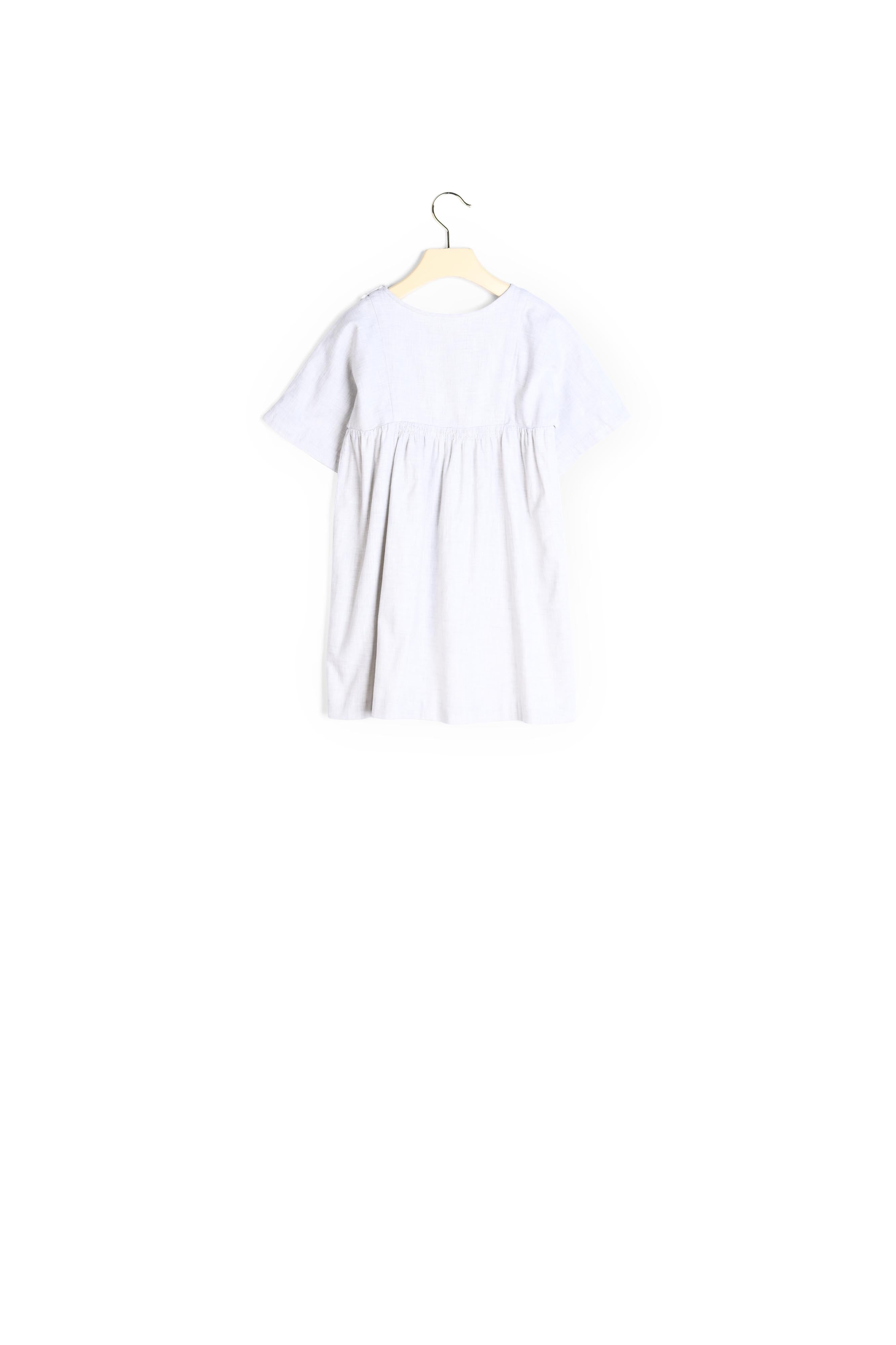 Robe avec fleurs brodées main - Bonpoint vintage