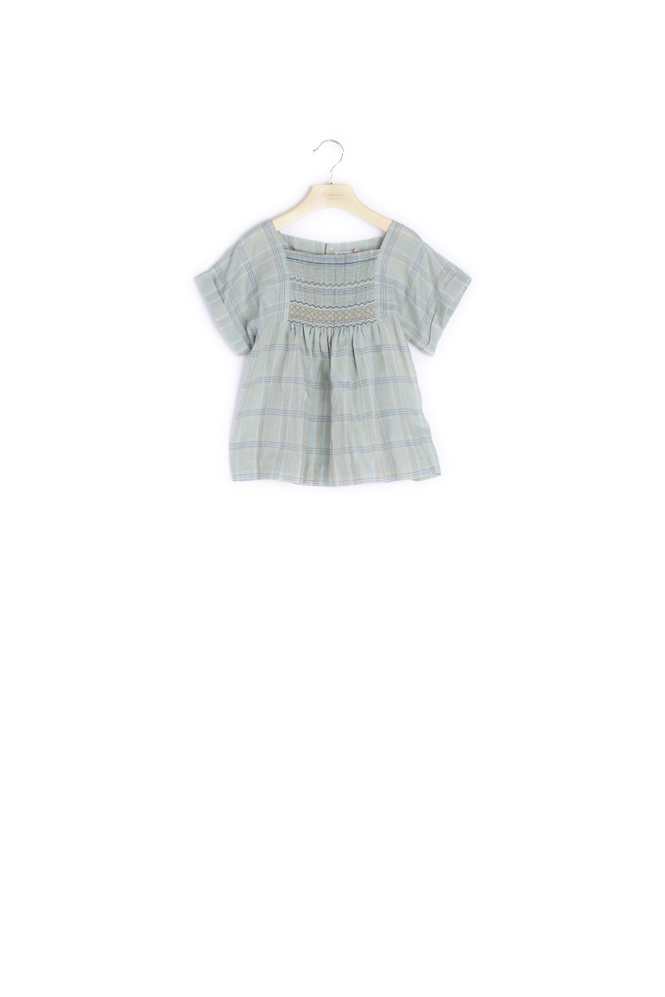 Blouse à smocks brodés - Bonpoint vintage