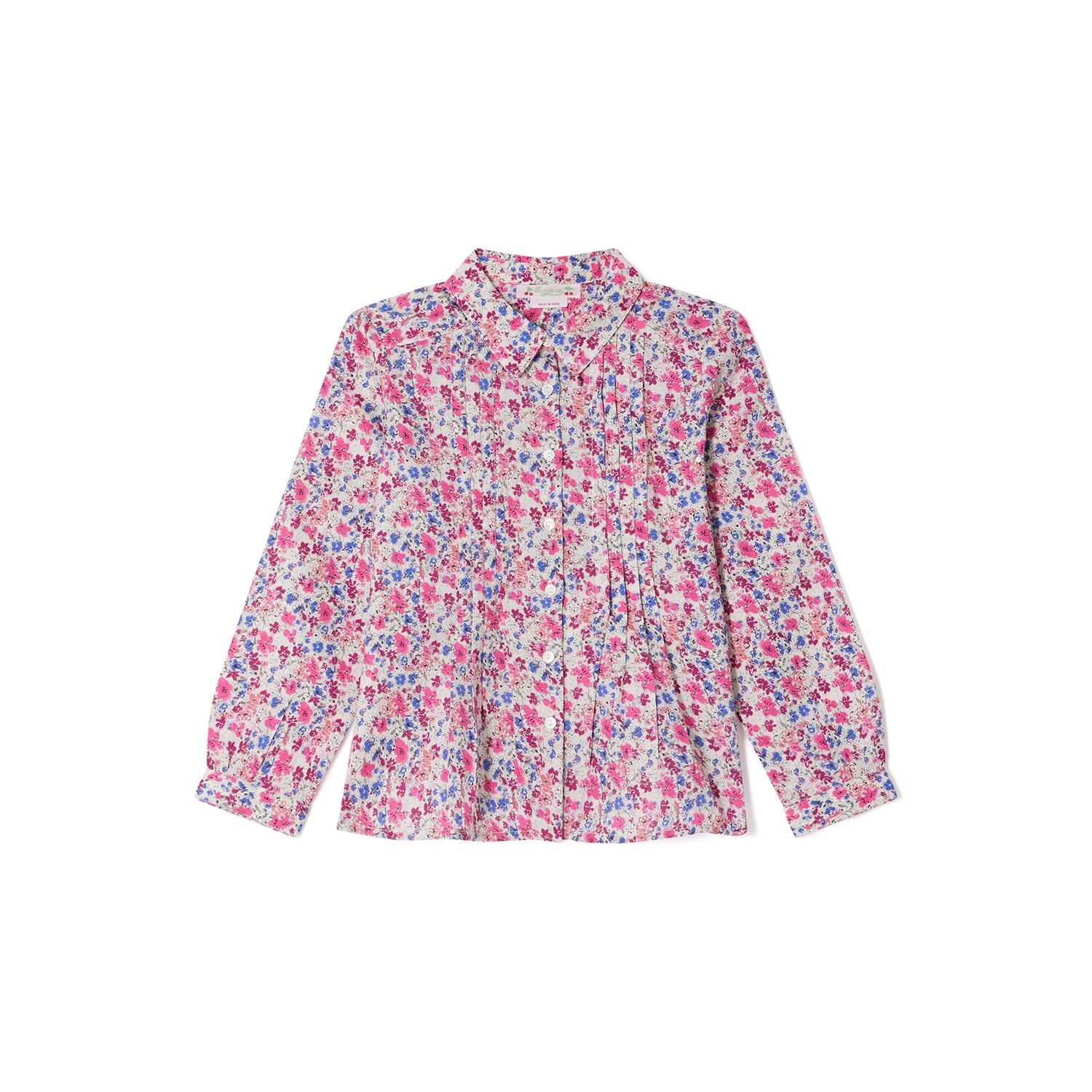 Blouse en coton imprimé fille - Bonpoint vintage