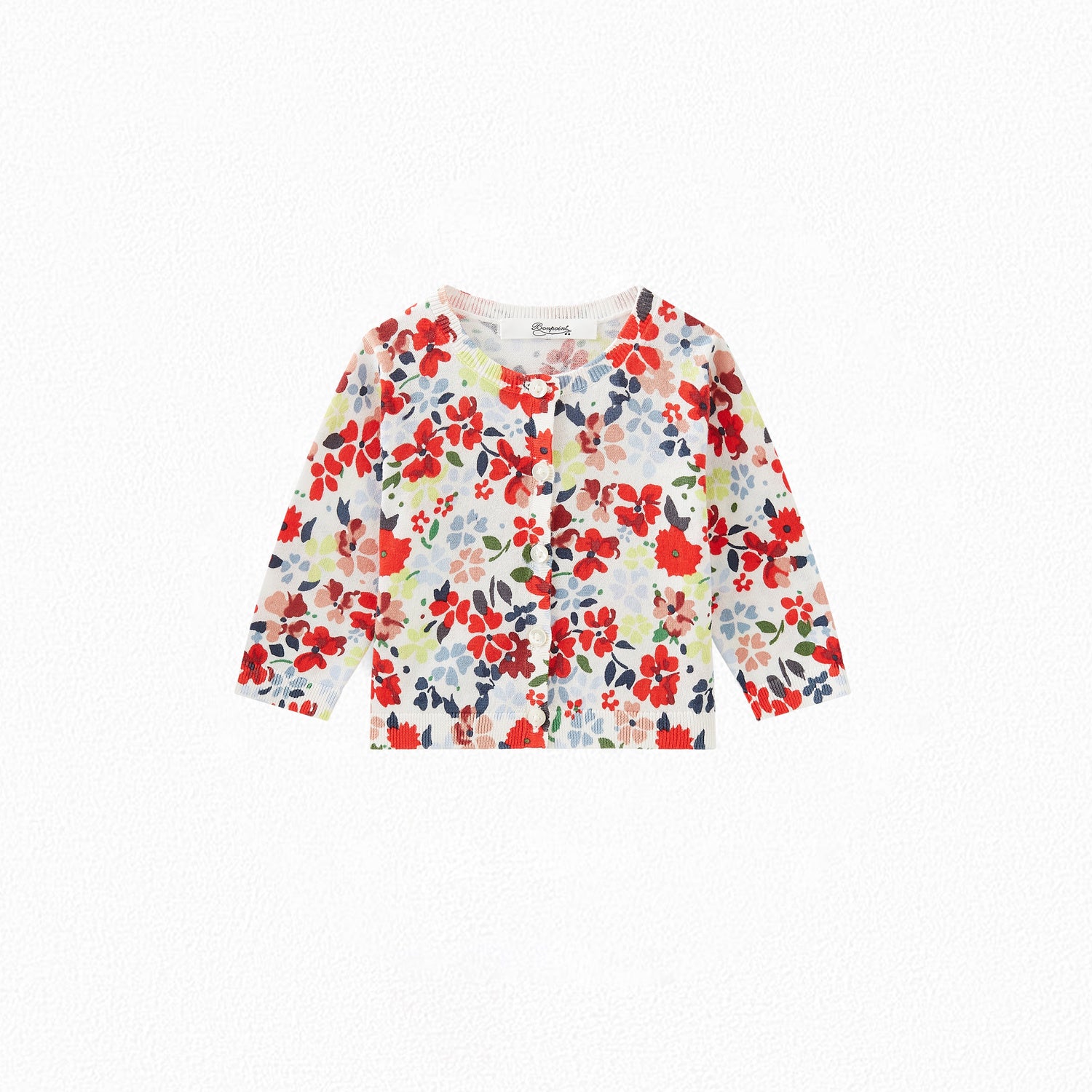 Cardigan imprimé - Bonpoint vintage